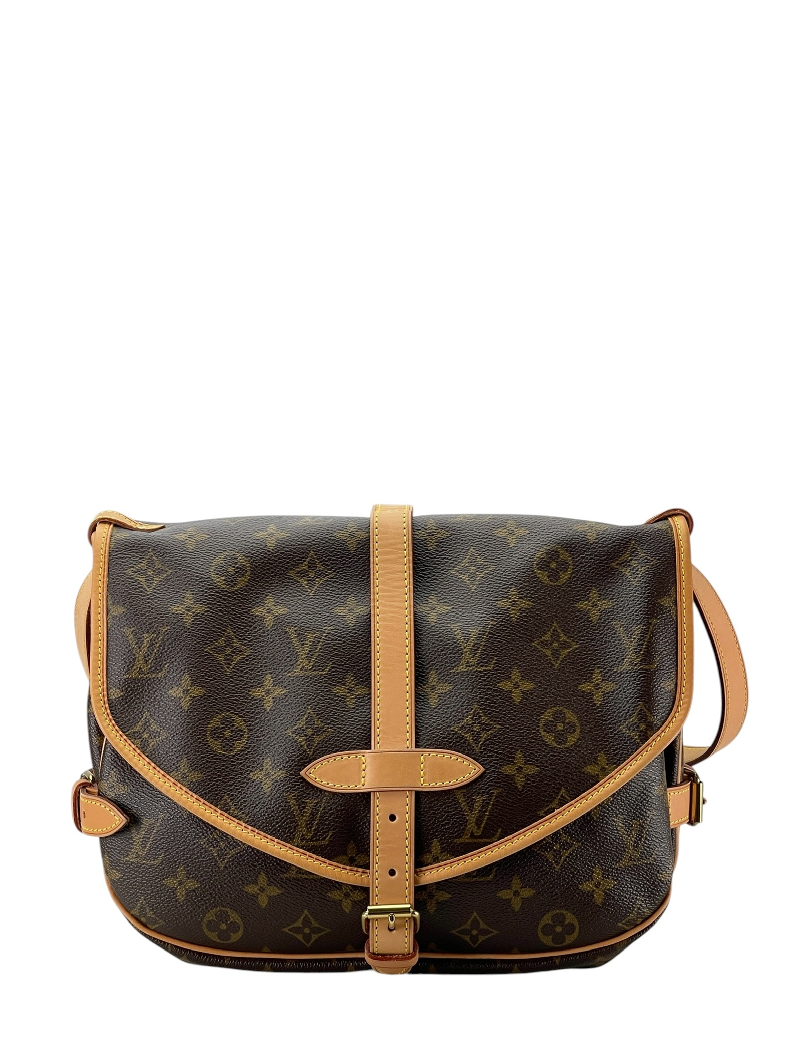 LOUIS VUITTON - Monogram Canvas Saumur 30 Crossbody Shoulder Bag