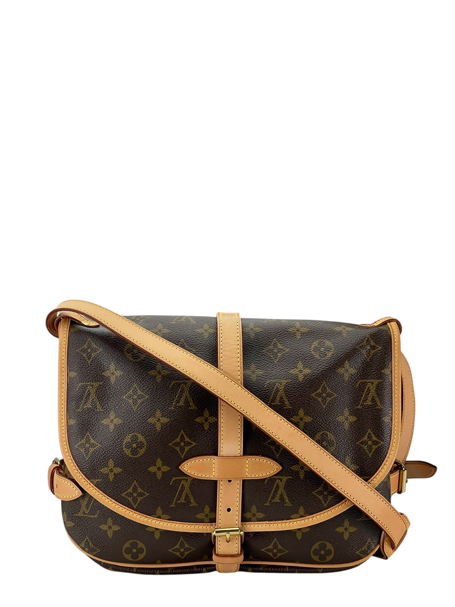 LOUIS VUITTON - Monogram Canvas Saumur 30 Crossbody Shoulder Bag