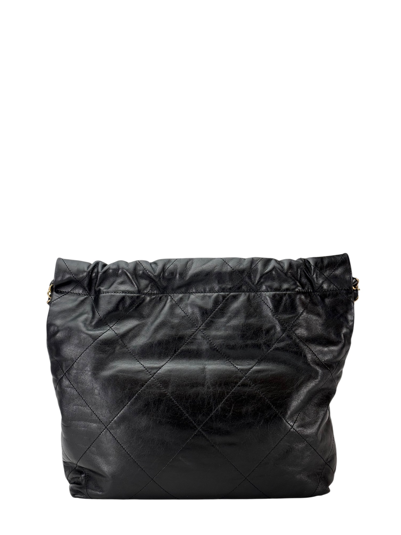 CHANEL - 22 Bag Black Lambskin Gold Hardware Small