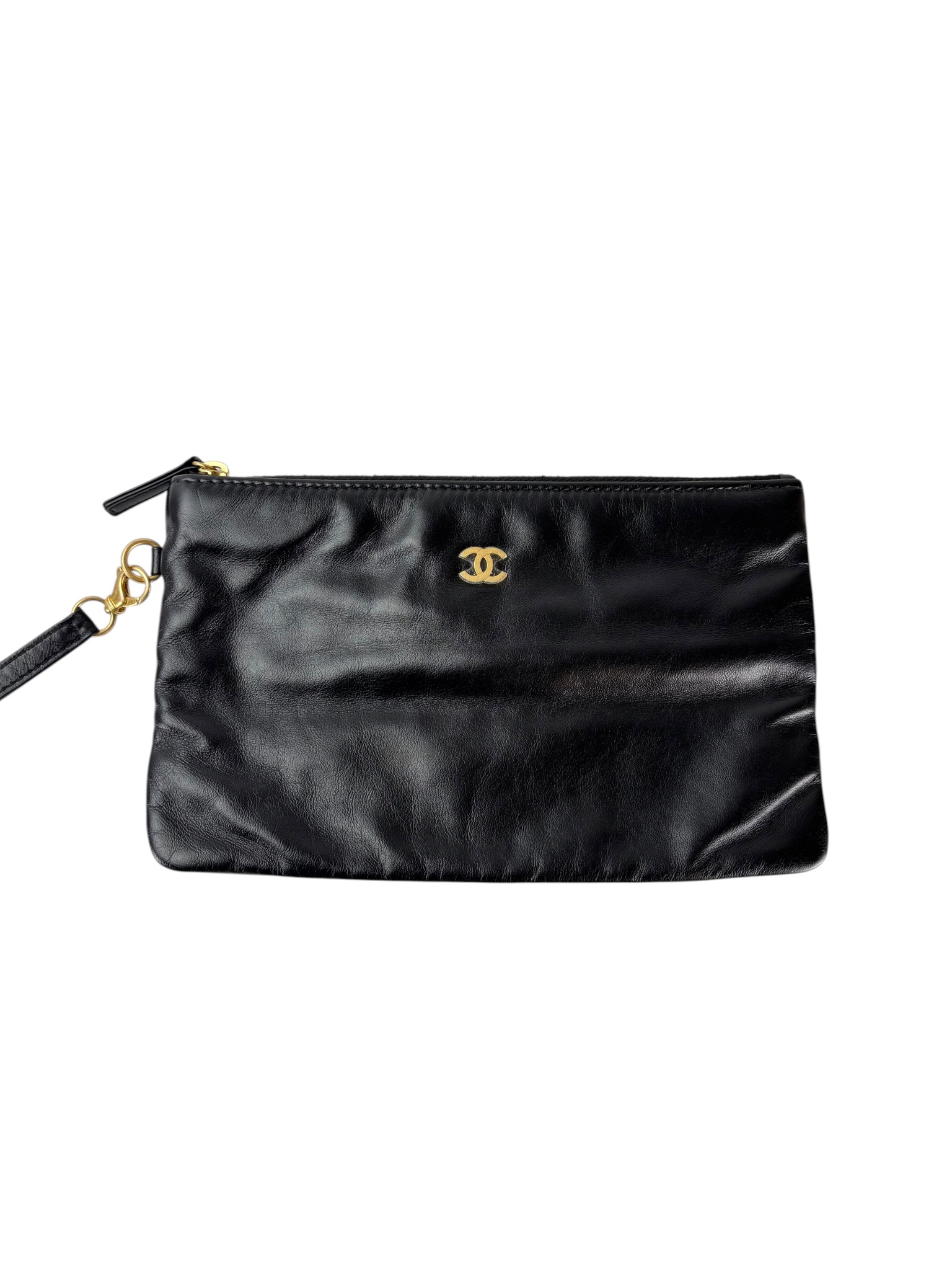 CHANEL - 22 Bag Black Lambskin Gold Hardware Small