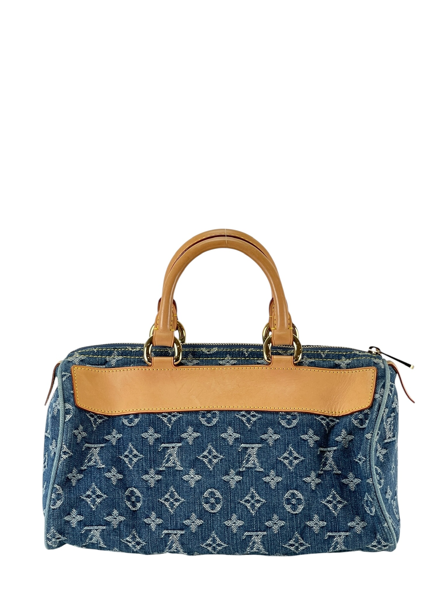 LOUIS VUITTON - Neo Speedy Monogram Denim Handbag Blue