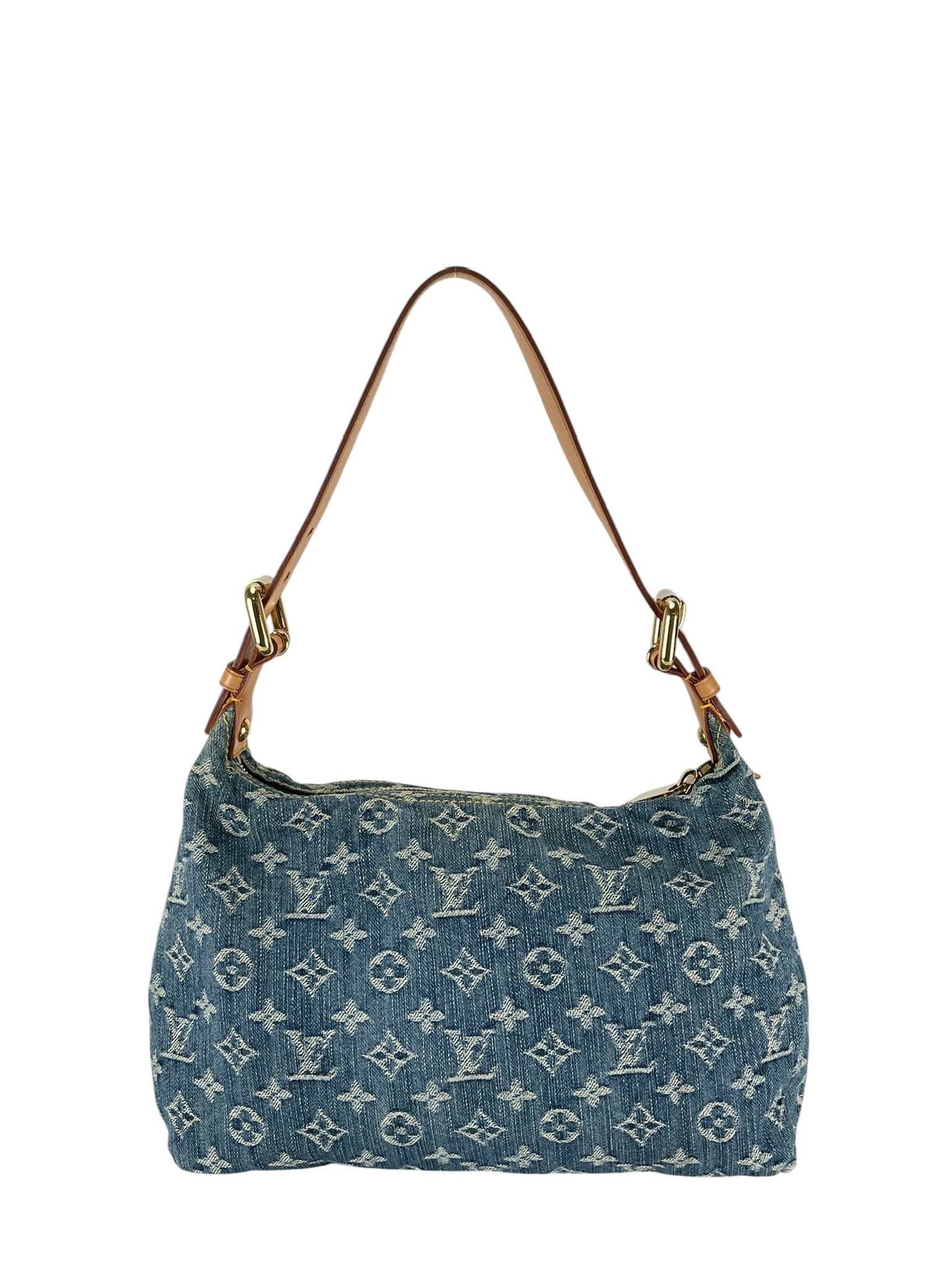 LOUIS VUITTON - Baggy PM Shoulder Bag Handbag Blue Monogram Denim