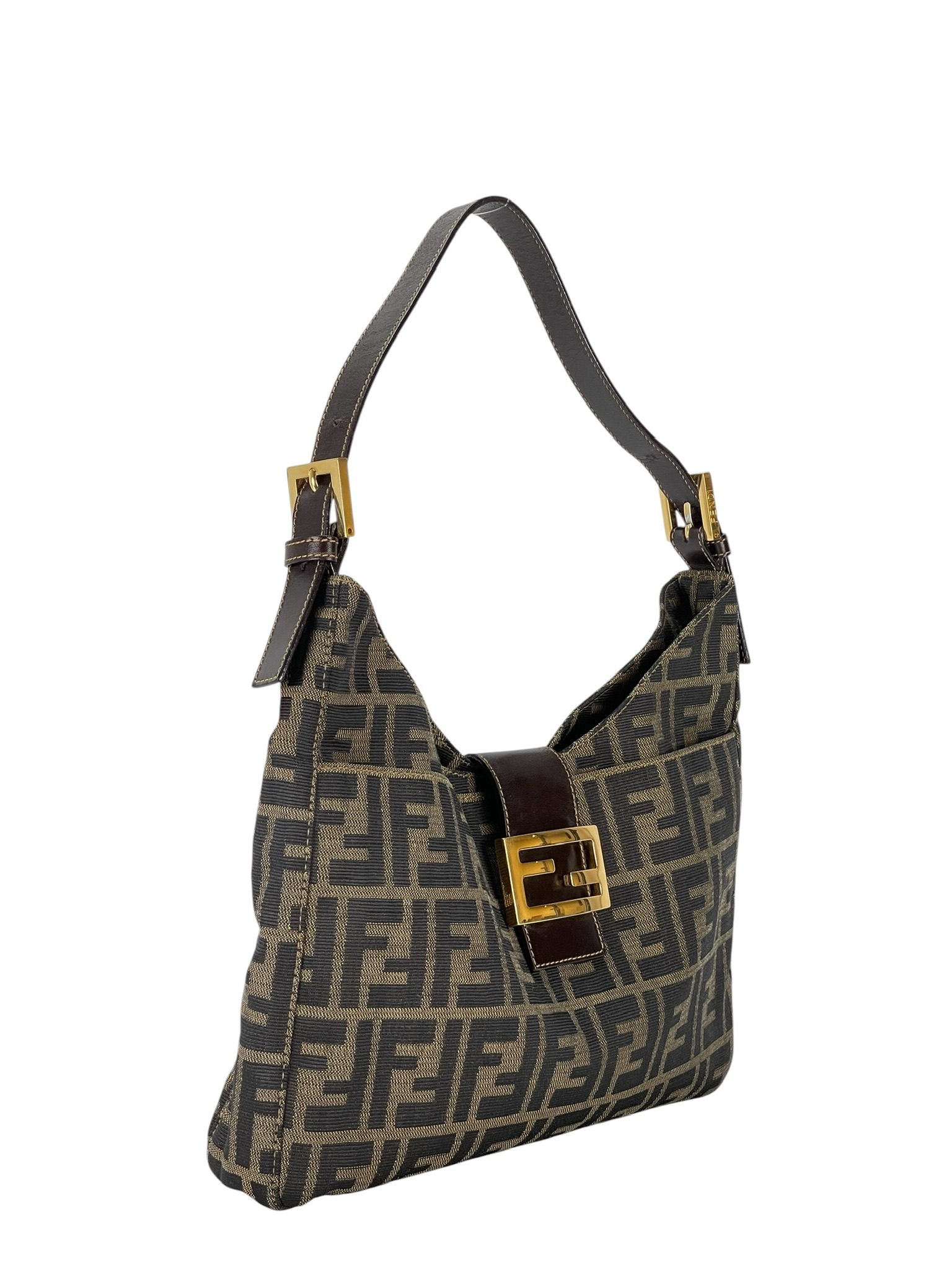 FENDI - Zucca Canvas Shoulder Bag