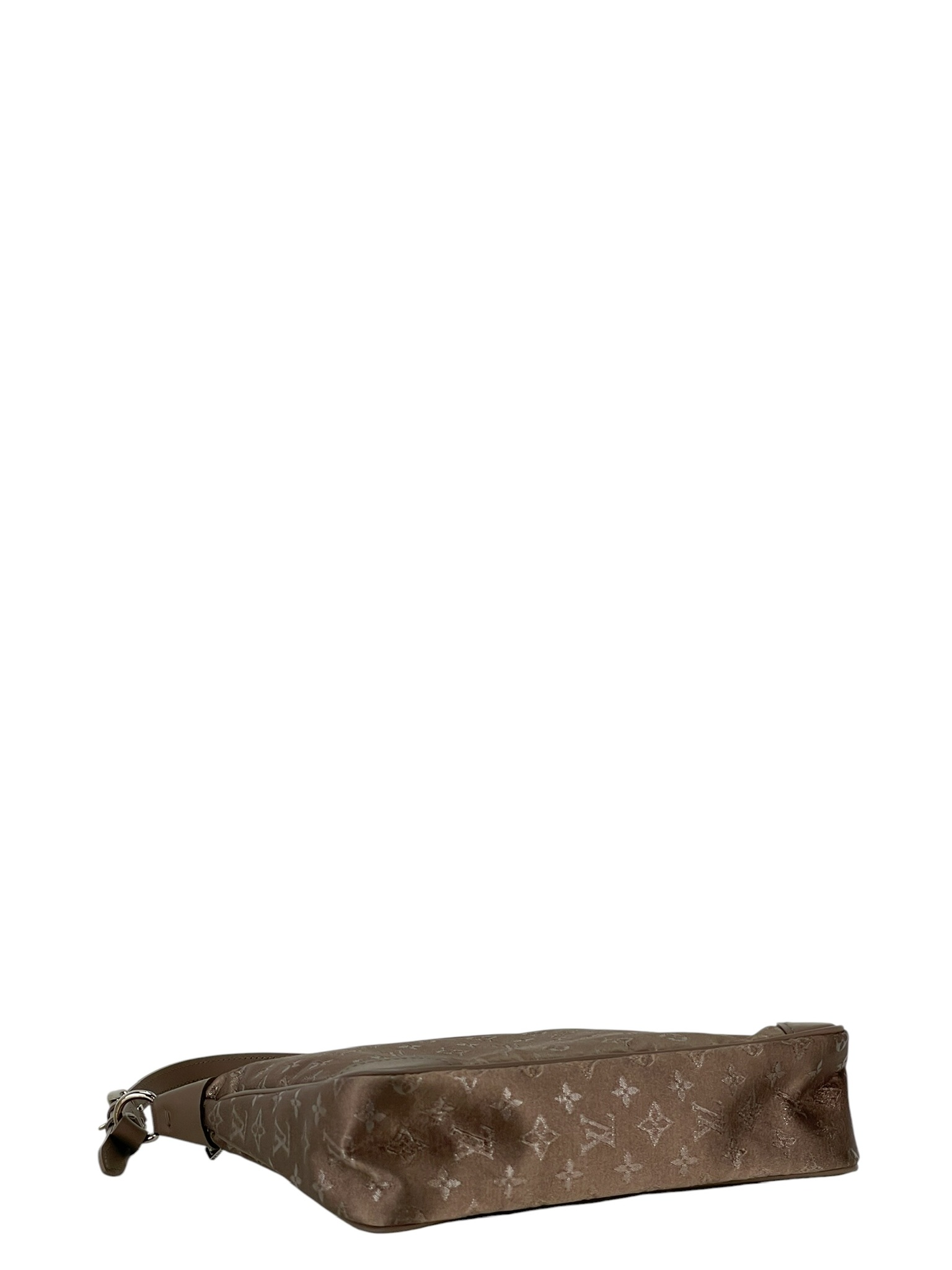 LOUIS VUITTON - Grey Satin Mini Boulogne Bag Monogram 
