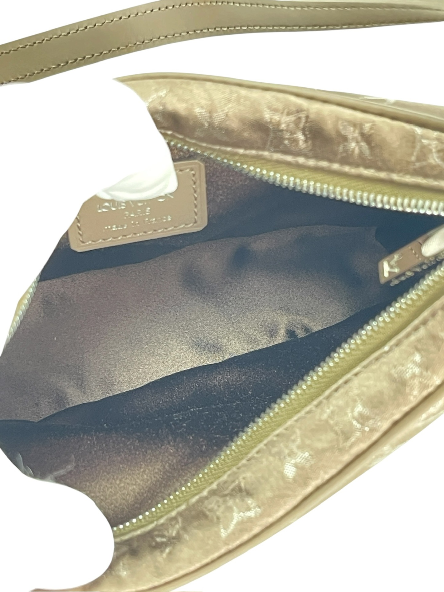 LOUIS VUITTON - Grey Satin Mini Boulogne Bag Monogram 