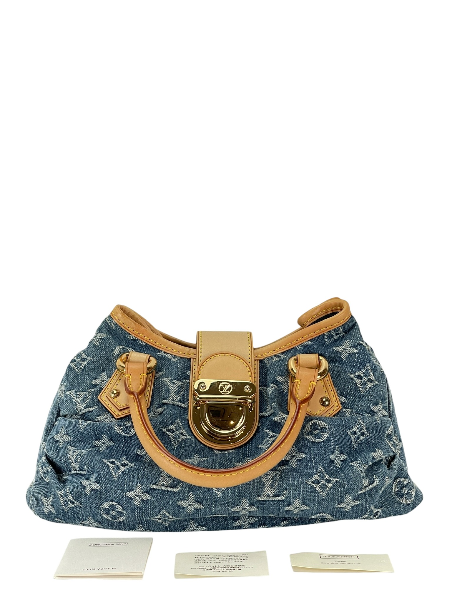 LOUIS VUITTON - Pleaty Blue Monogram Denim