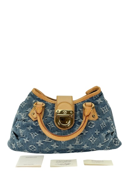 LOUIS VUITTON - Pleaty Blue Monogram Denim