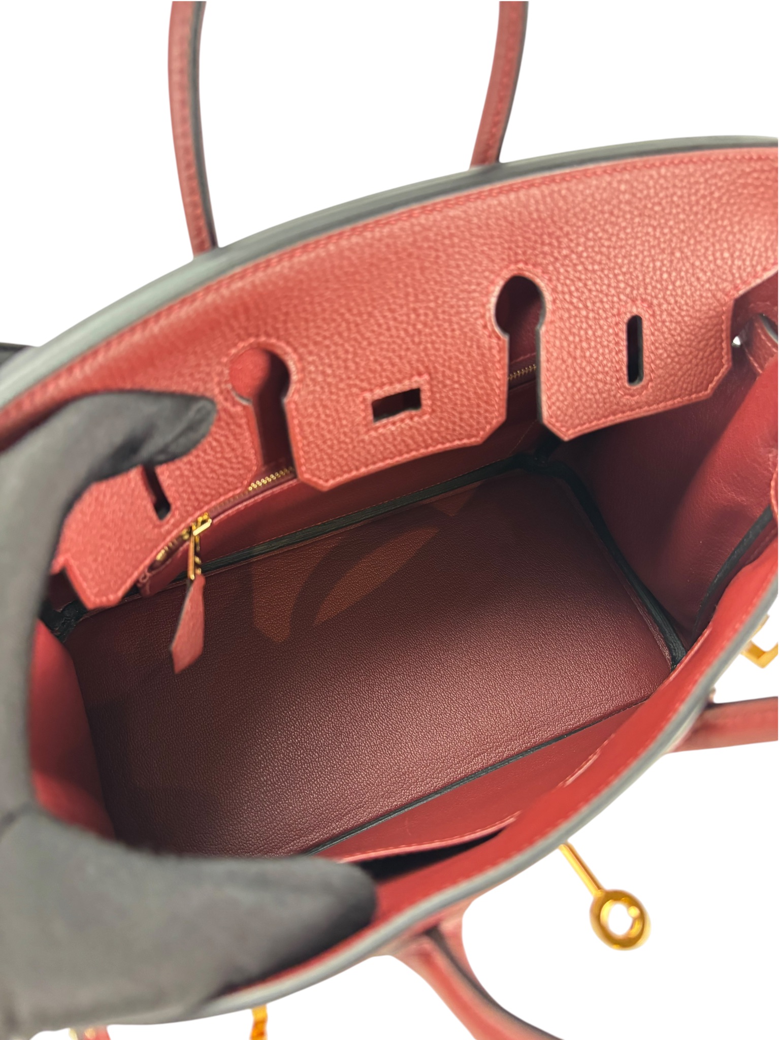 HERMES - Birkin 25 Rouge H Togo Gold Hardware