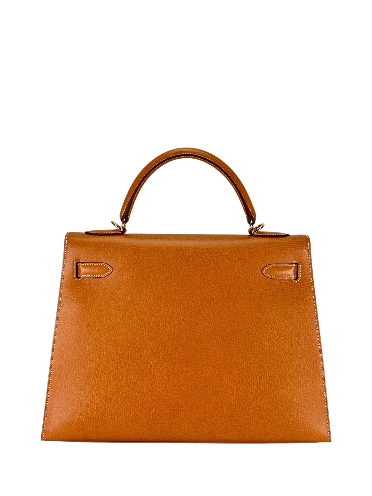 HERMES - Kelly 32 Porc Natural Gold Hardware