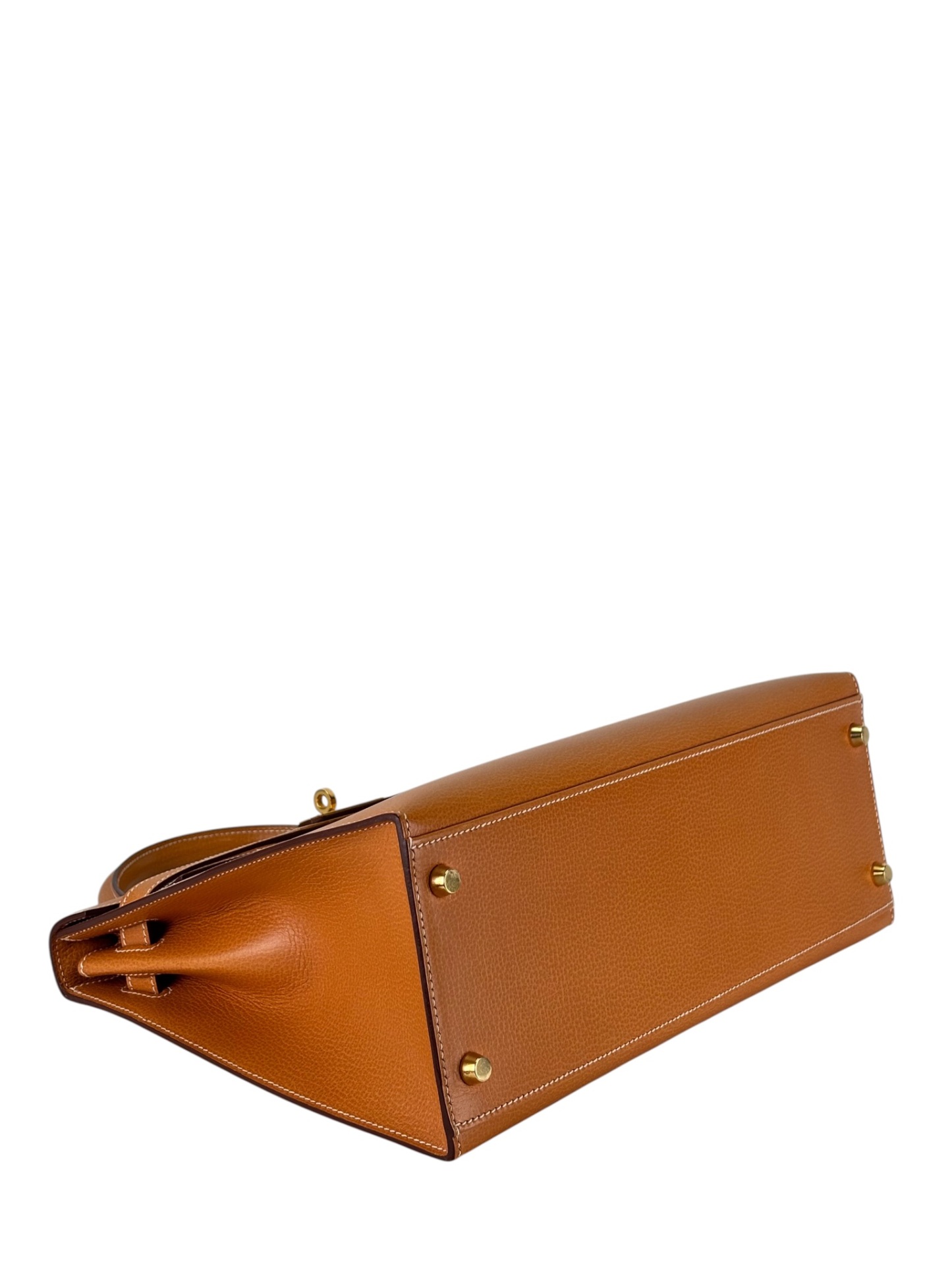 HERMES - Kelly 32 Porc Natural Gold Hardware