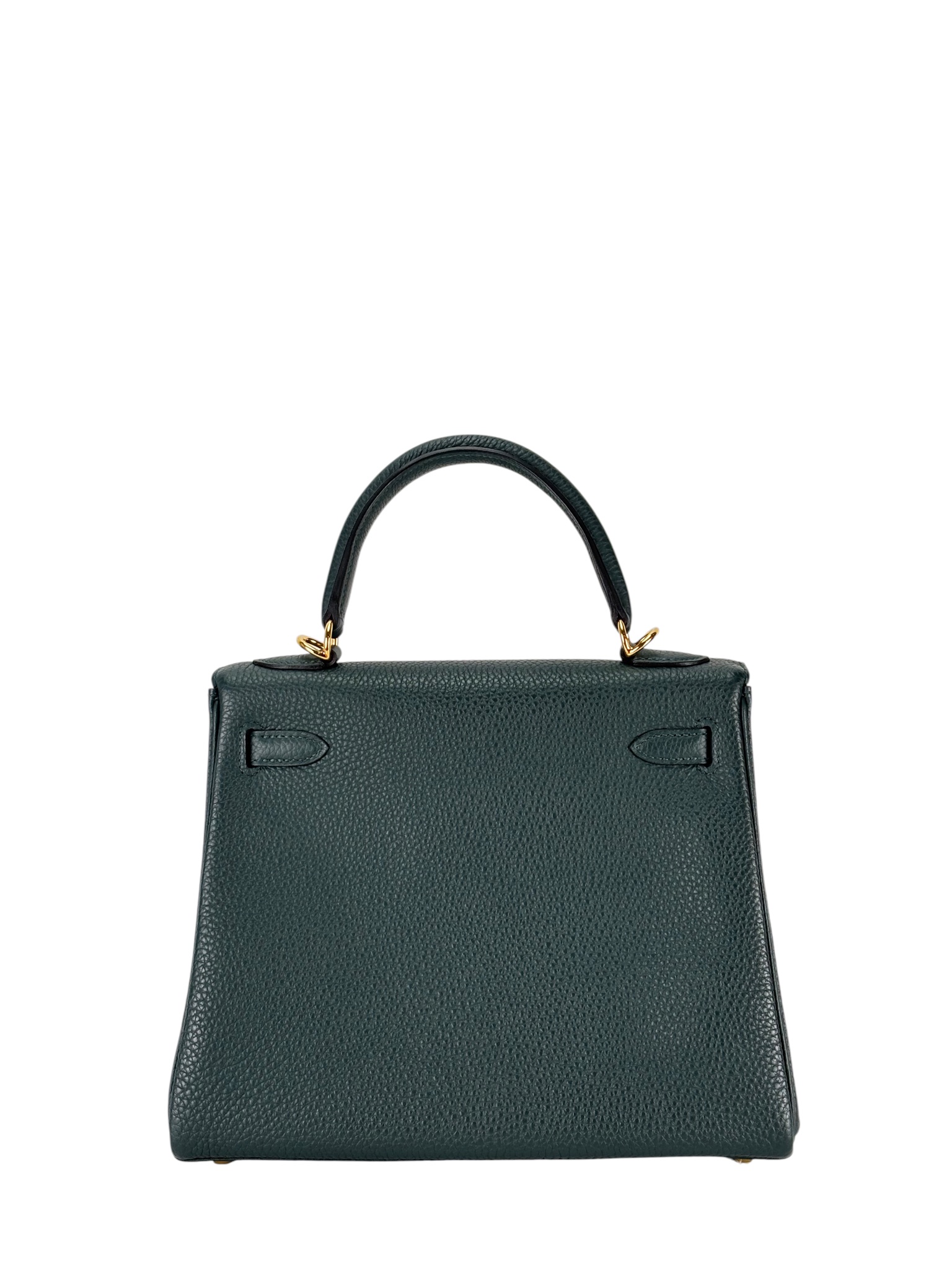 HERMES - Kelly 25 Vert Cypress Togo Gold Hardware