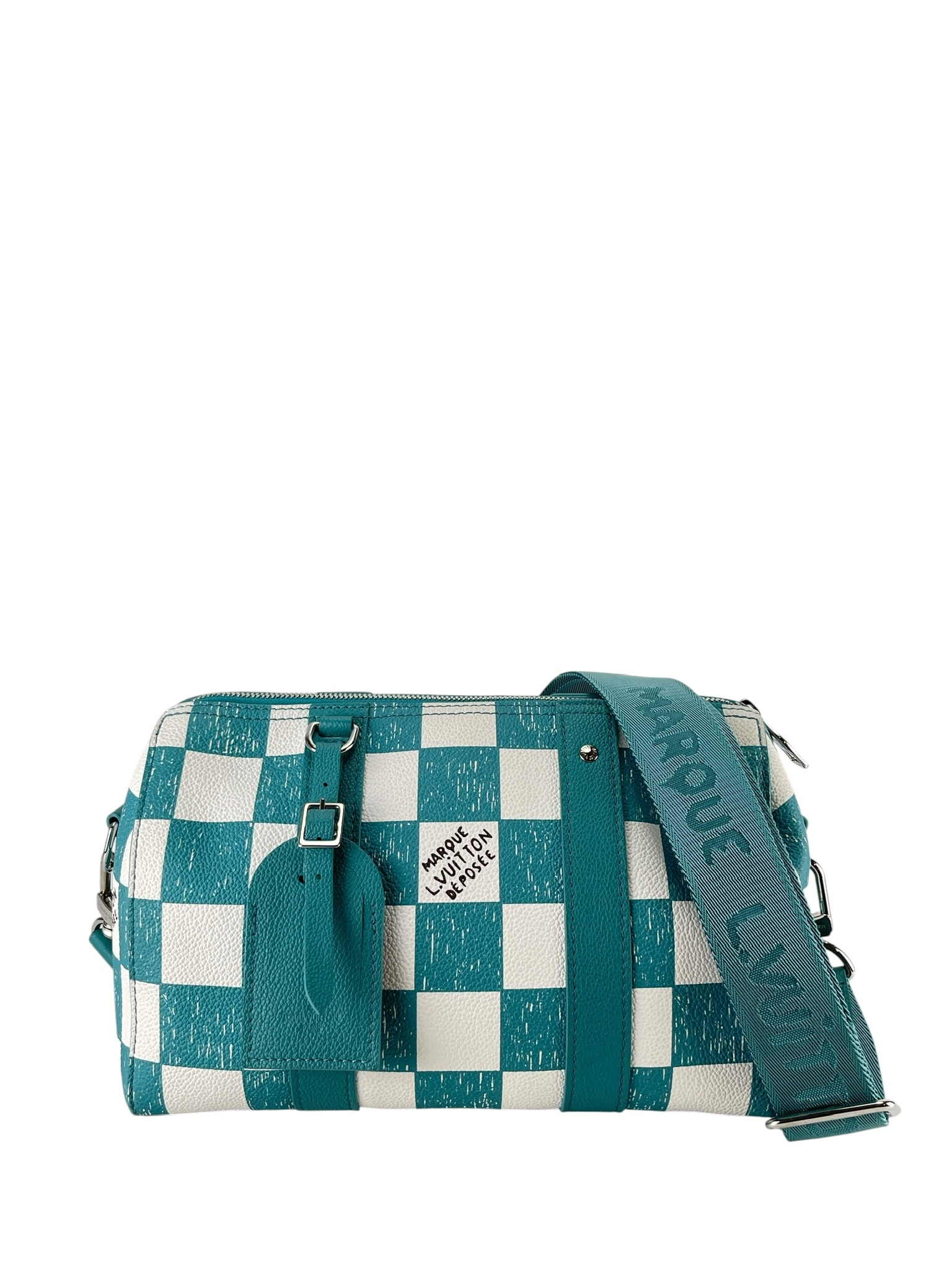 LOUIS VUITTON - Damier Checkerboard City Keepall Turquoise