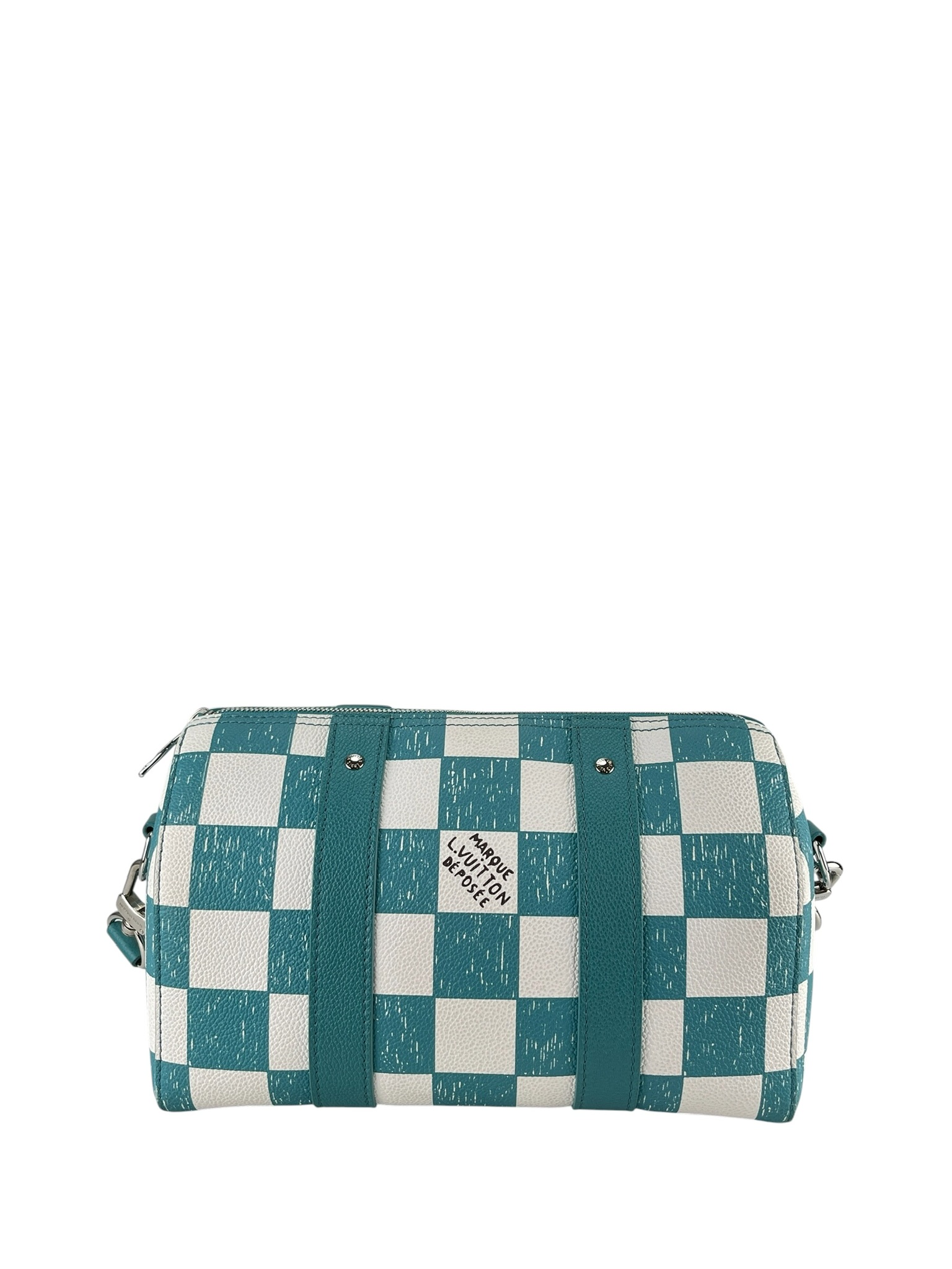 LOUIS VUITTON - Damier Checkerboard City Keepall Turquoise