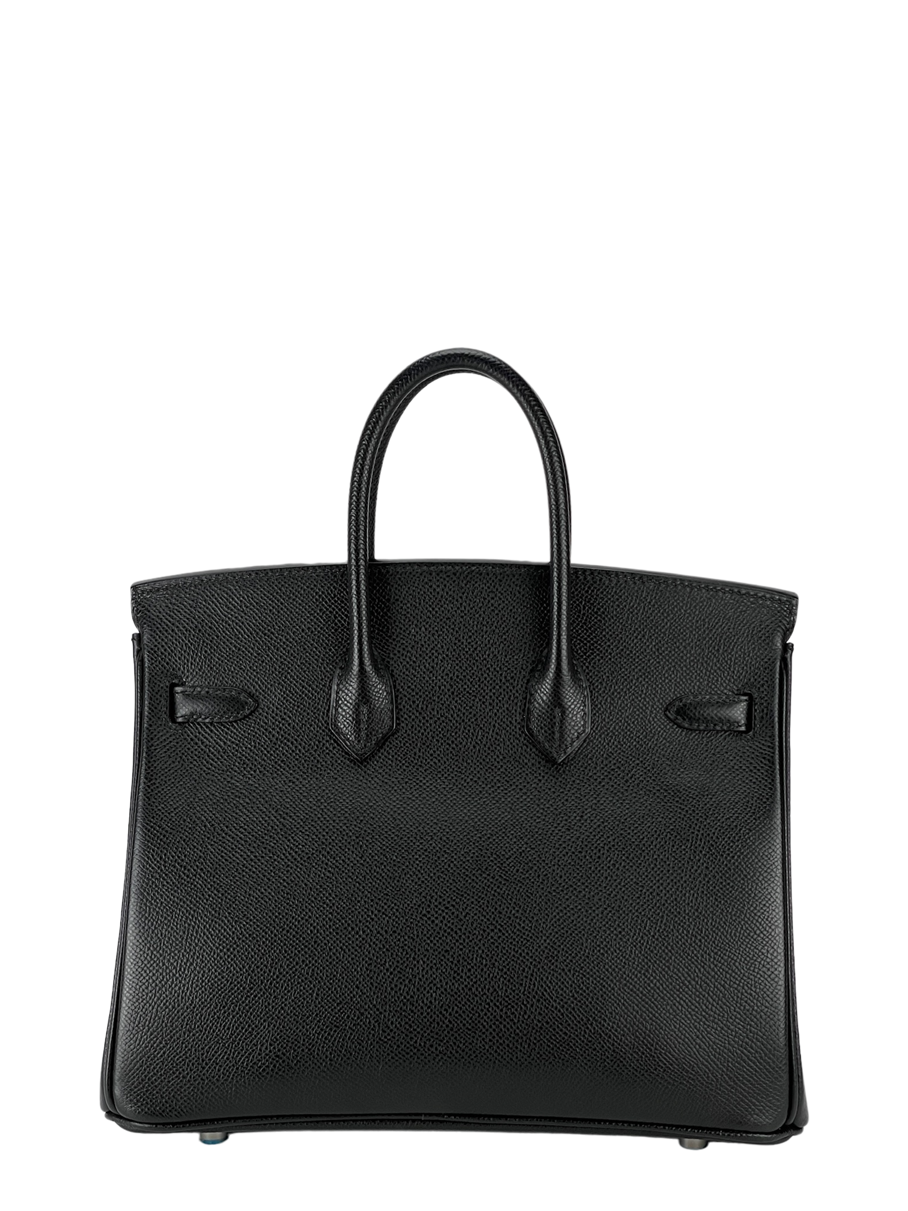 HERMES - Birkin 25 Black Epsom Palladium Hardware