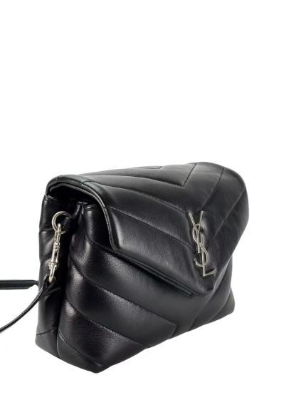 SAINT LAURENT - Black Calfskin Loulou Toy Shoulder Bag 