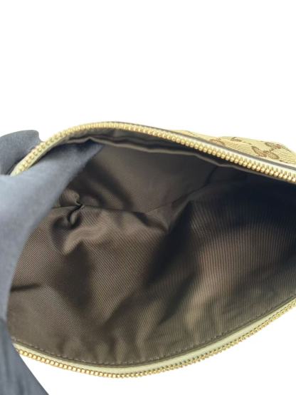 GUCCI - Beige Canvas Pochette Shoulder Bag