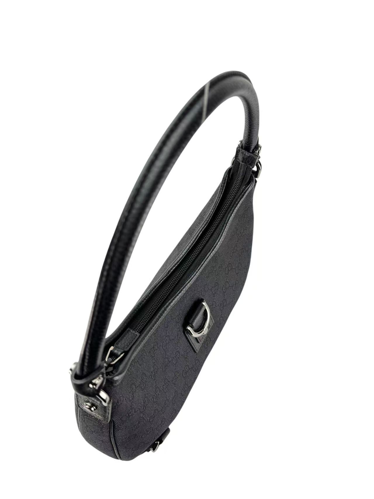 GUCCI - Black Ophidia Abbey Guccissima Semi Shoulder Bag