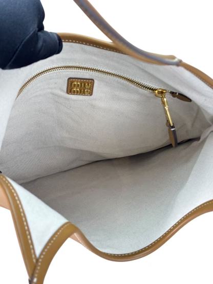 MIUMIU - Brown Calfskin Ivy Tote Bag