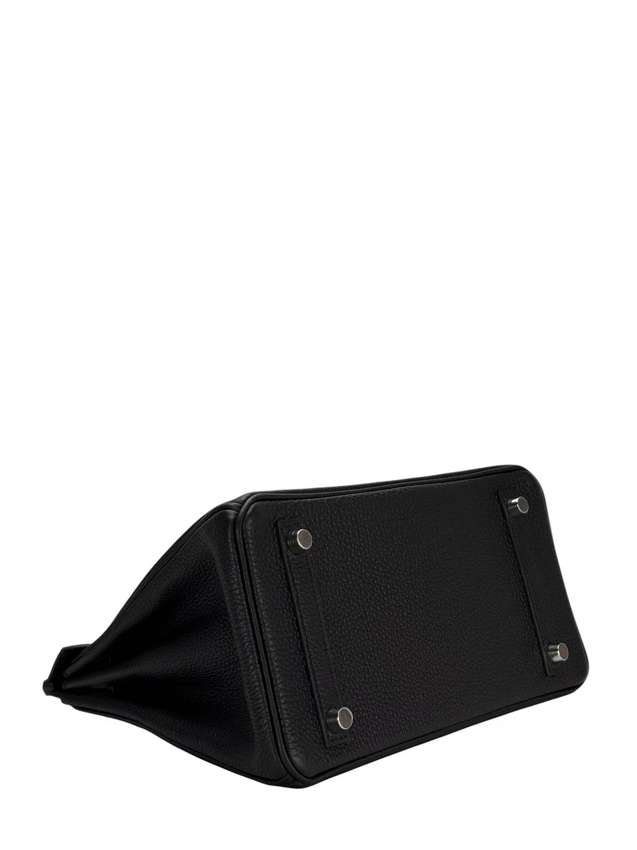 HERMES - Birkin 25 Noir 89 Togo Palladium Hardware