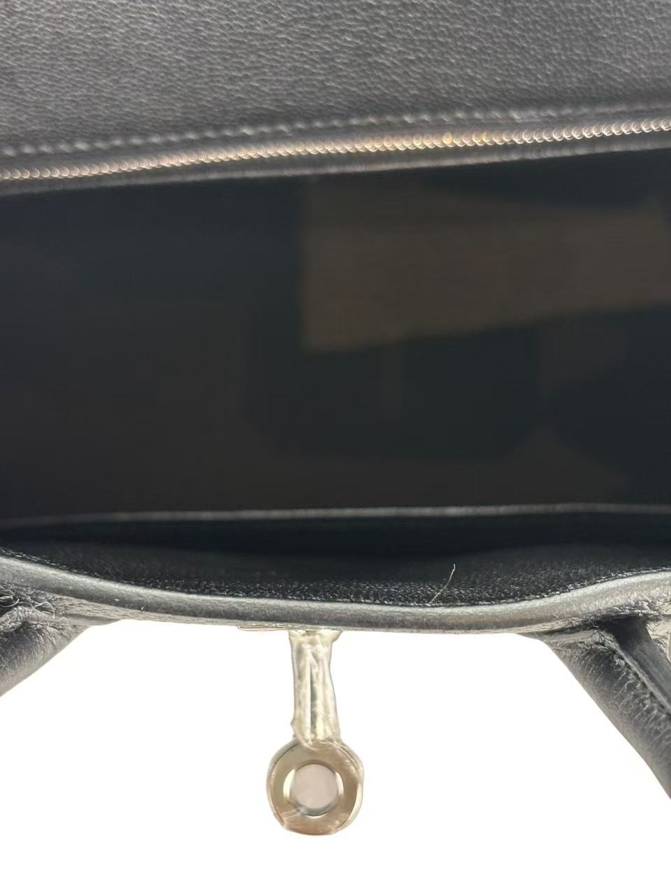 HERMES - Birkin 25 Noir 89 Togo Palladium Hardware