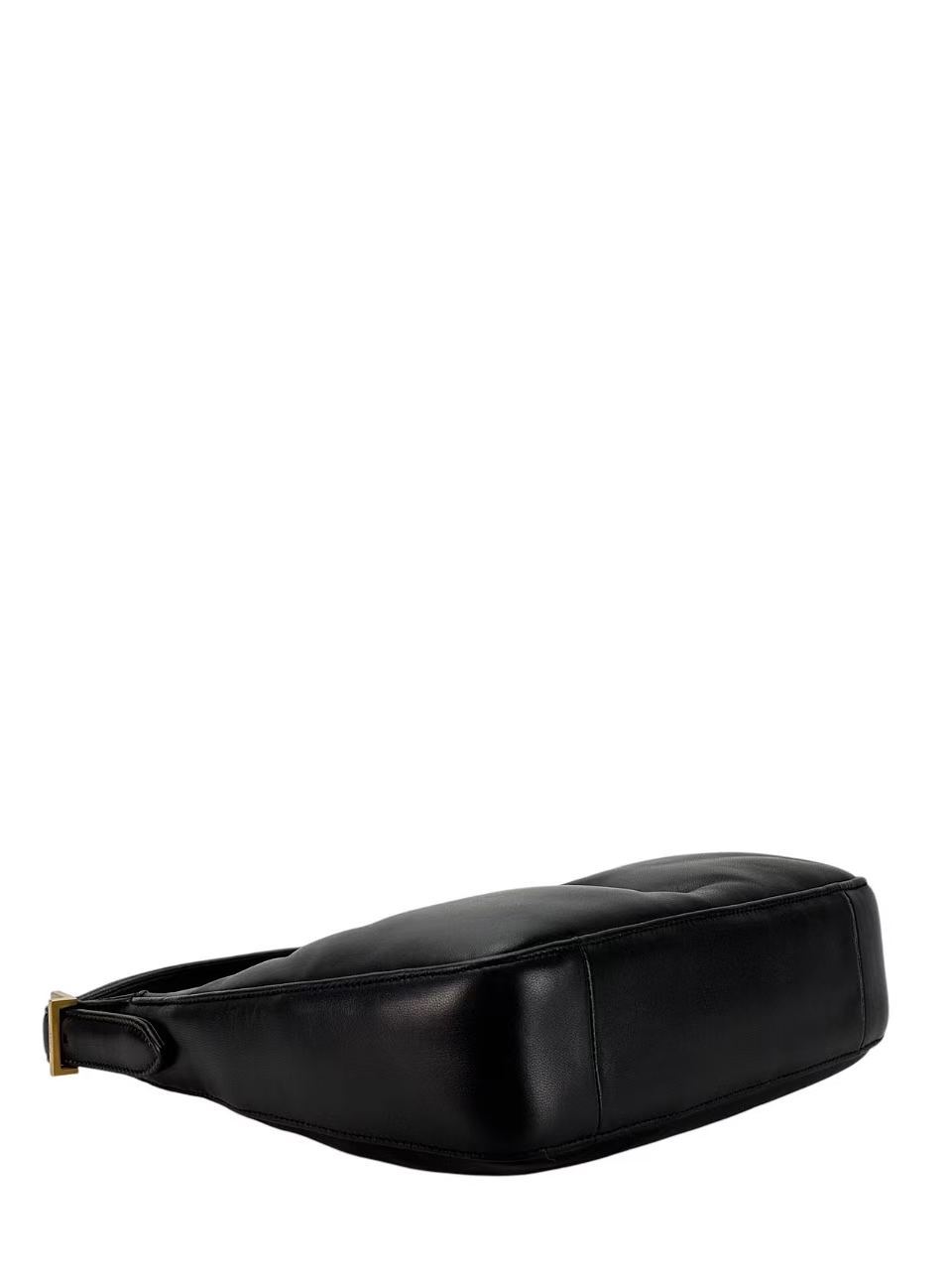 SAINT LAURENT - Black Lambskin Calypso YSL Hobo Bag