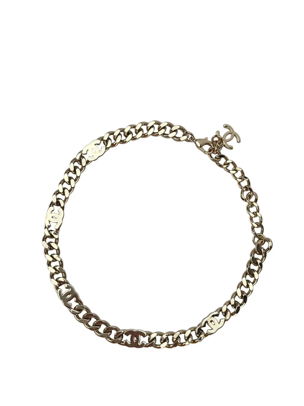 CHANEL - CC Logo Multicolor Necklace