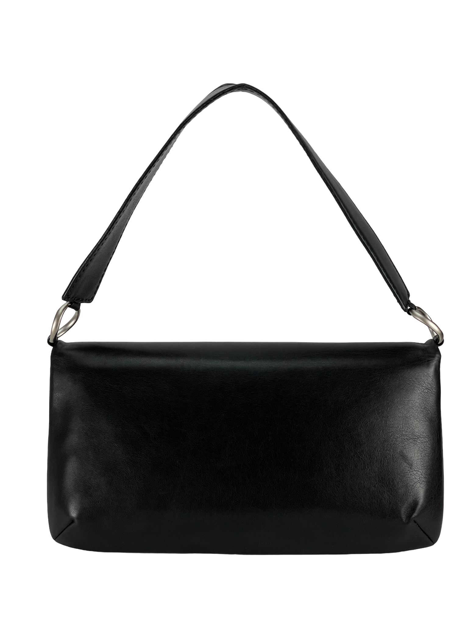 CHANEL - Black Calfskin 2.55 Ruthenium Hardware Shoulder Bag