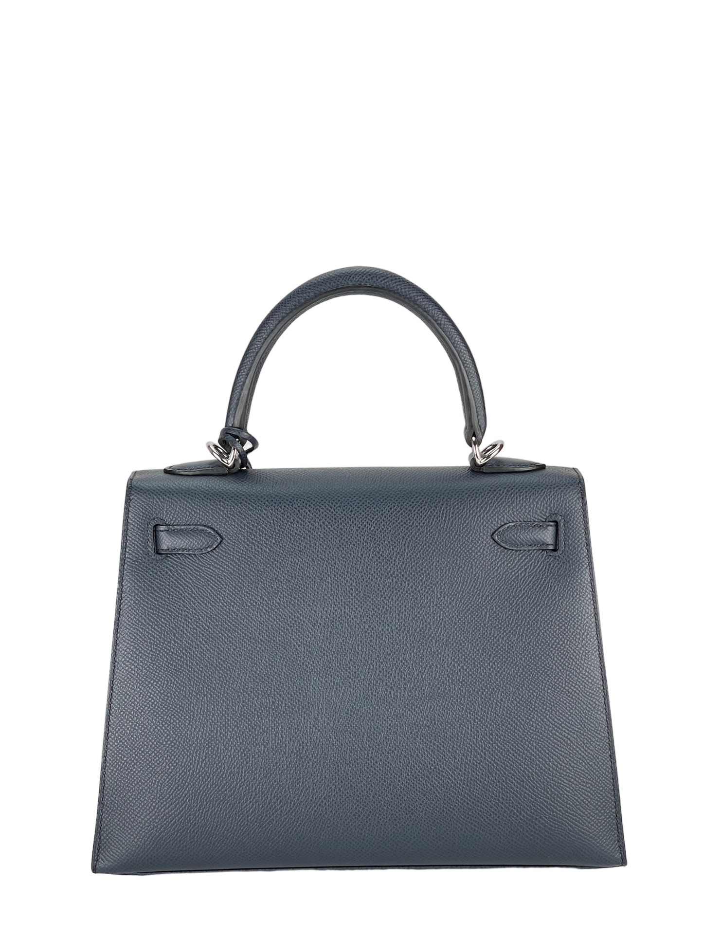 HERMES - Kelly 25 Bleu Indigo Epsom Palladium Hardware