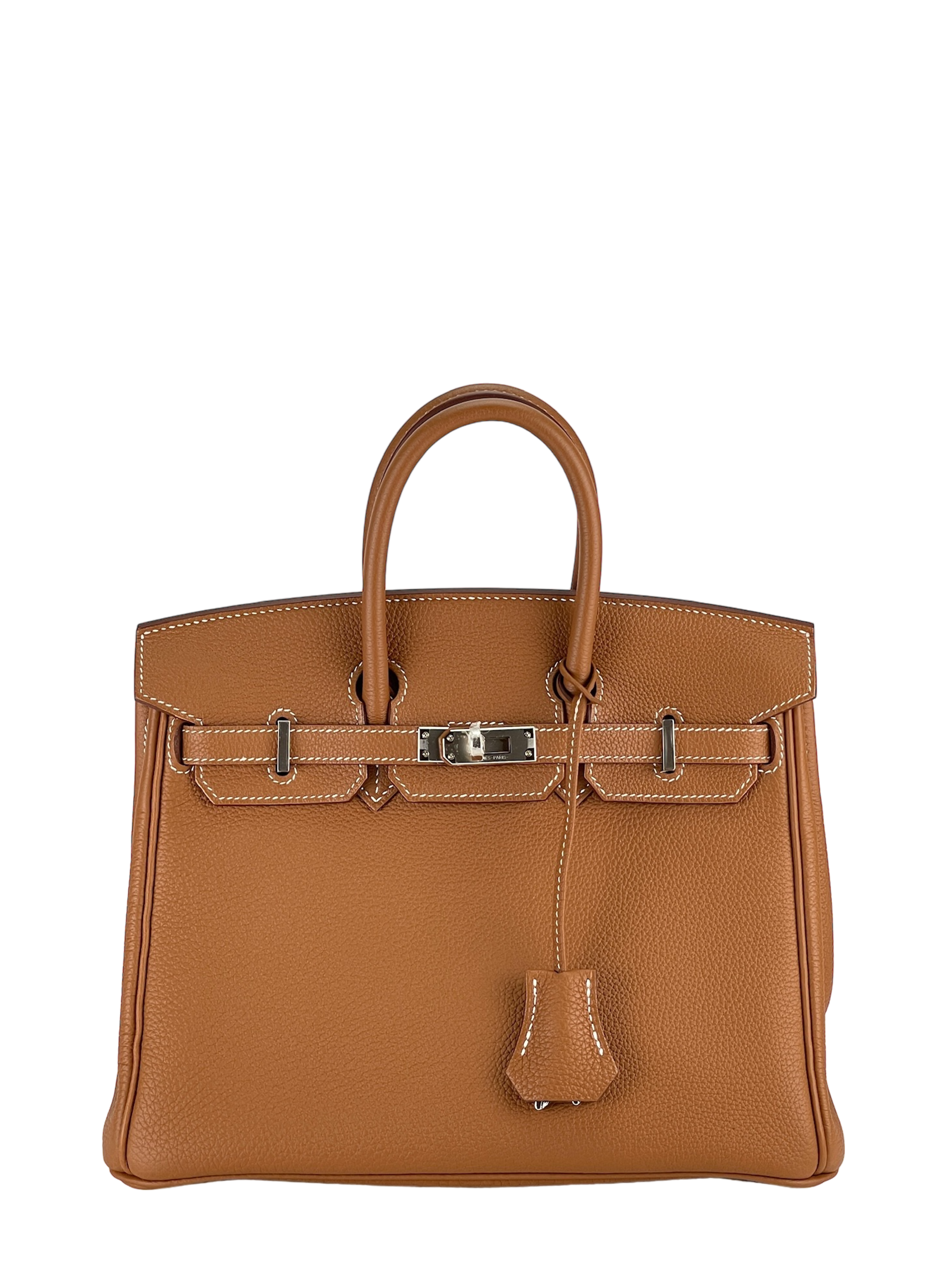 HERMES - Birkin 25 Gold Togo Palladium Hardware