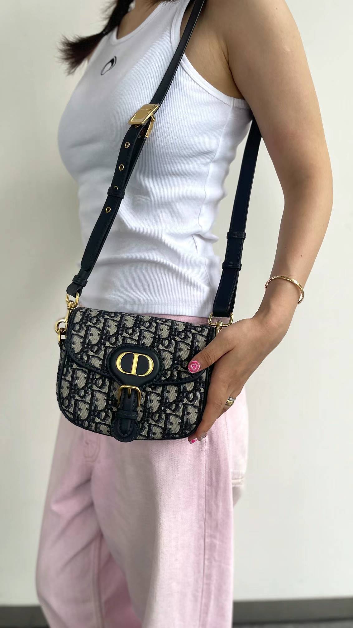 DIOR - Oblique Jacquard Small Bobby Bag