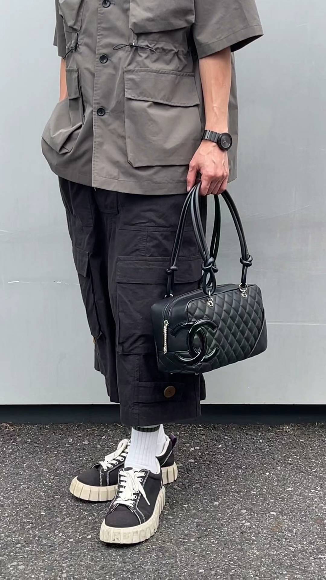 CHANEL - Black Cambon Hand Bag