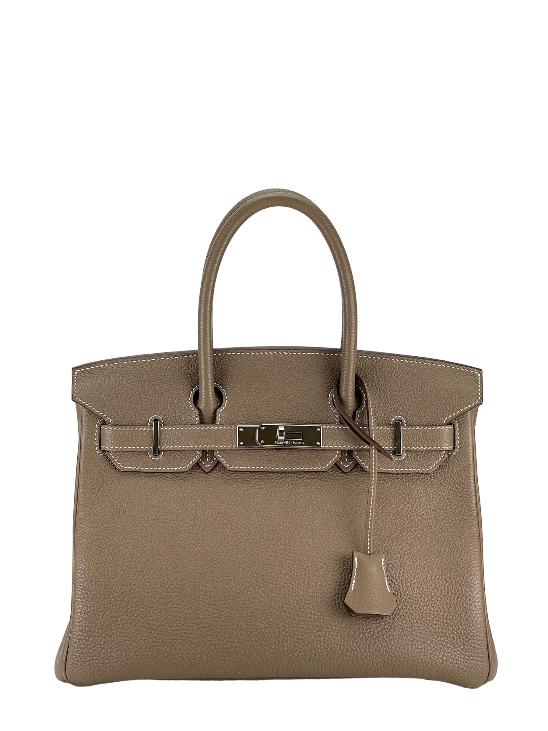 HERMES - Birkin 30 Etoupe Togo Palladium Hardware