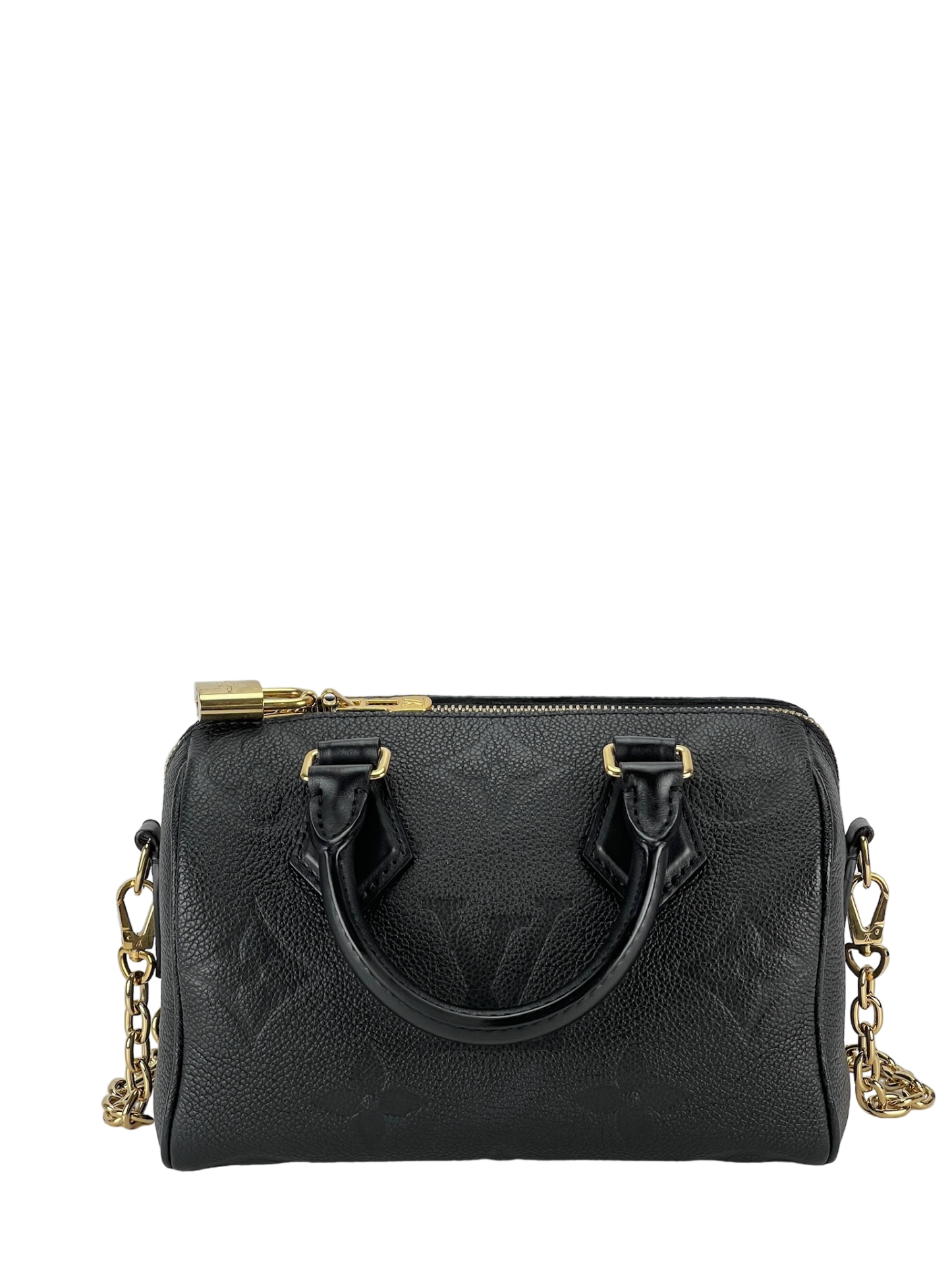 LOUIS VUITTON - Speedy Bandouliere 20 Black Monogram Empreinte