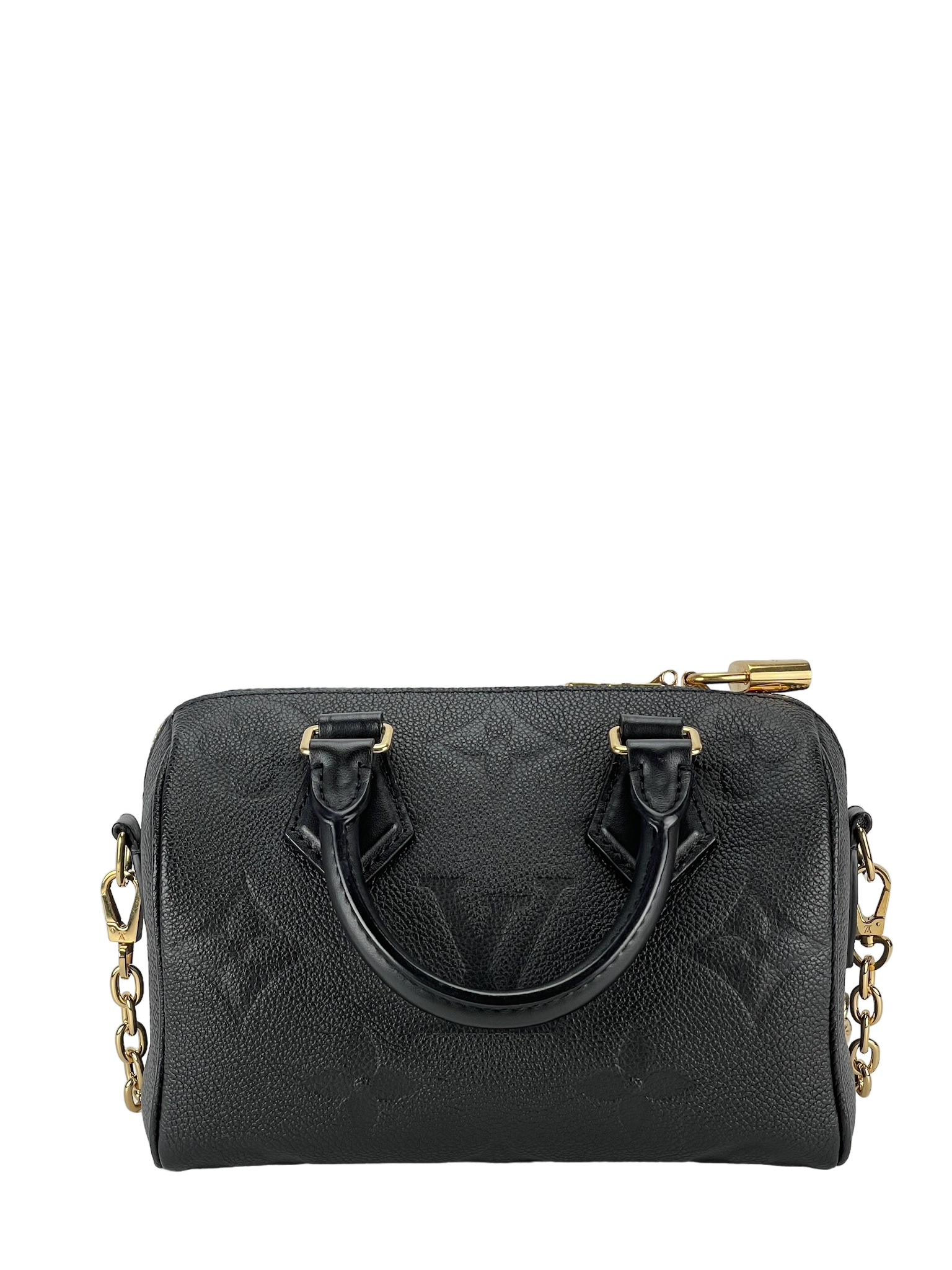 LOUIS VUITTON - Speedy Bandouliere 20 Black Monogram Empreinte