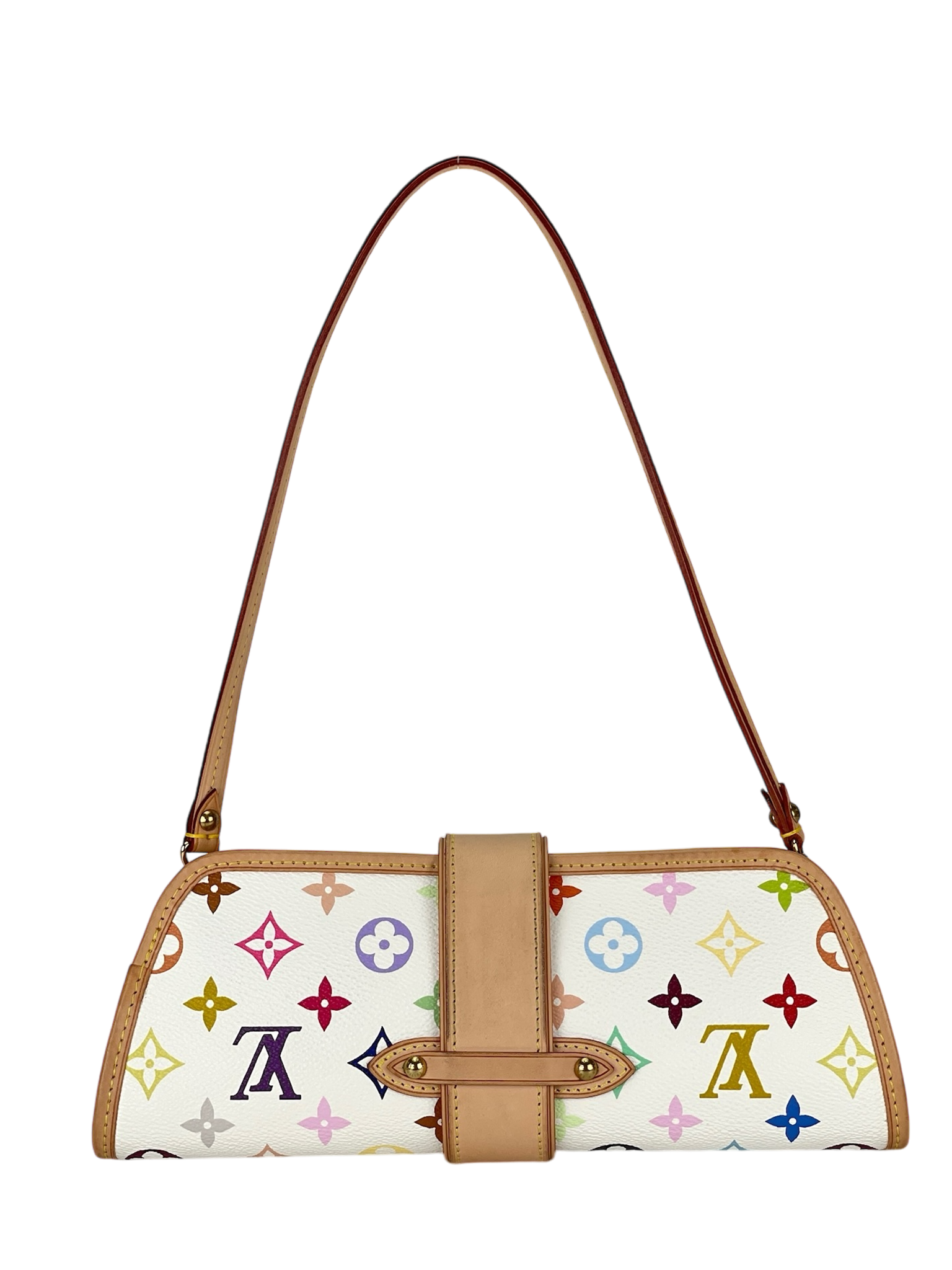 LOUIS VUITTON - White Monogram Multicolor Shirley Bron 2way Bag