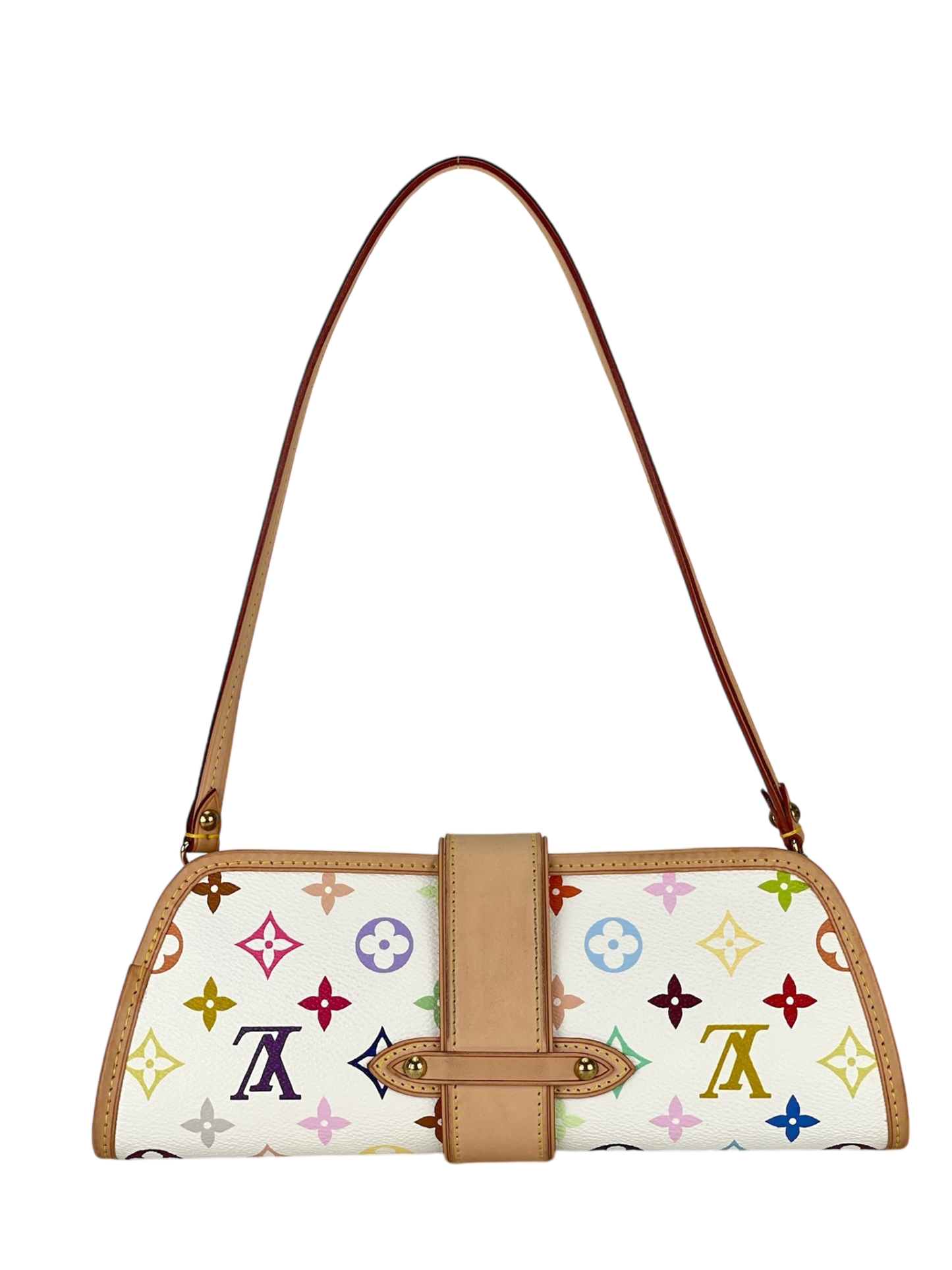 LOUIS VUITTON - White Monogram Multicolor Shirley Bron 2way Bag