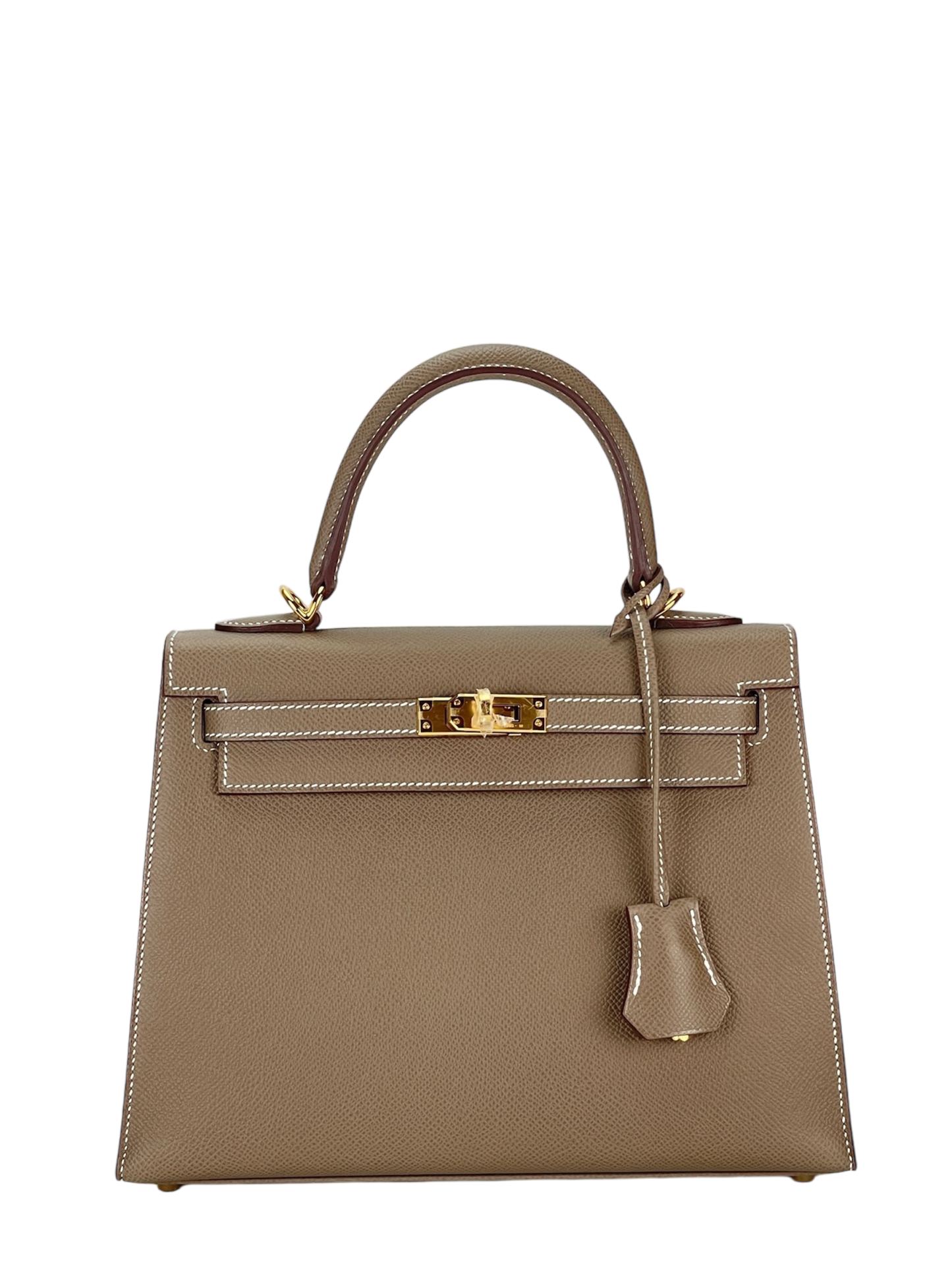 HERMES - Kelly 25 Etoupe Epsom Gold Hardware
