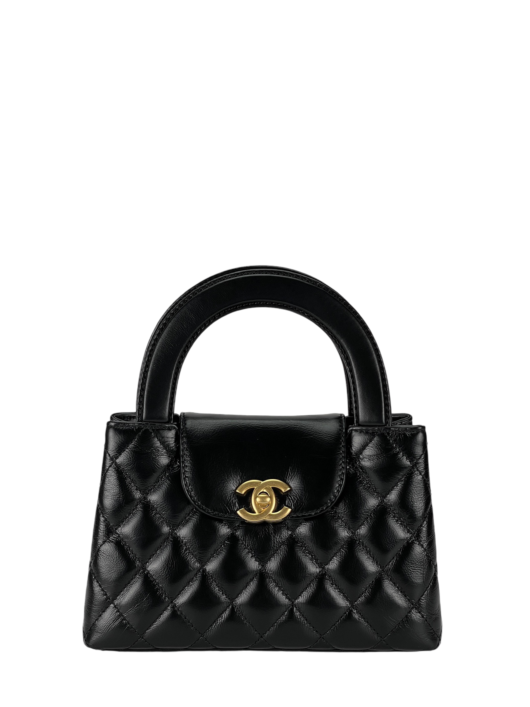 CHANEL -  24A Small Calfskin Kelly Hand Bag