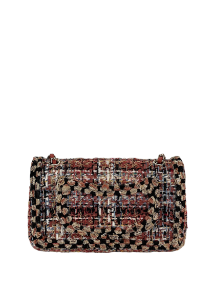 CHANEL - Medium Classic Double Flap Bag Multicolor Tweed (CF25)