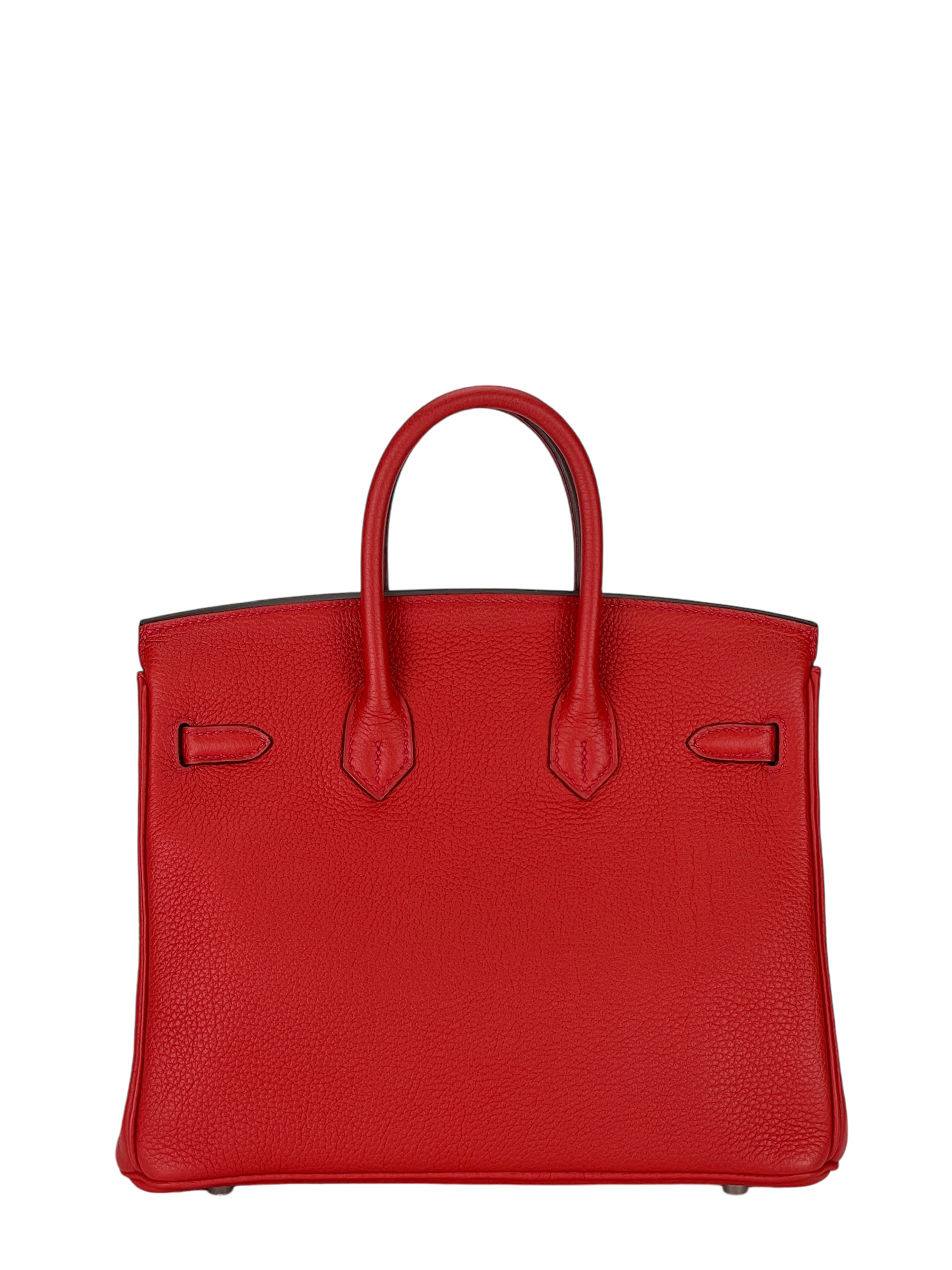 HERMES -  Birkin 25 5E Vermillon Togo Palladium Hardware