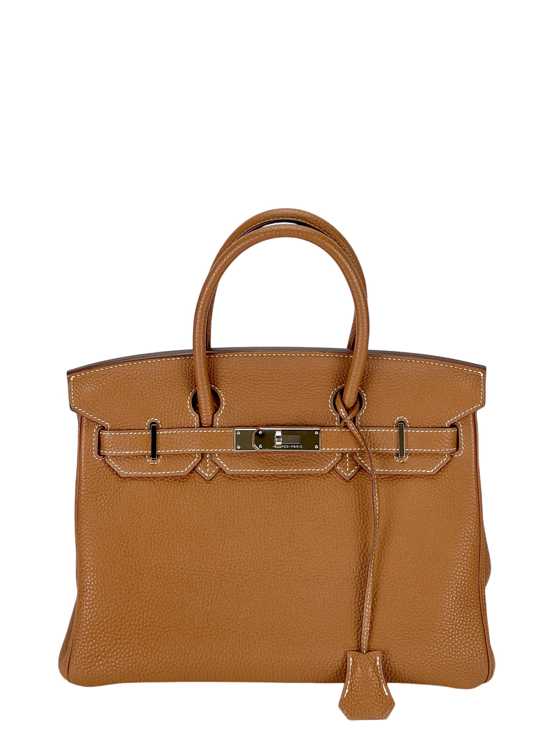 HERMES - Birkin 30 Gold Togo Palladium Hardware