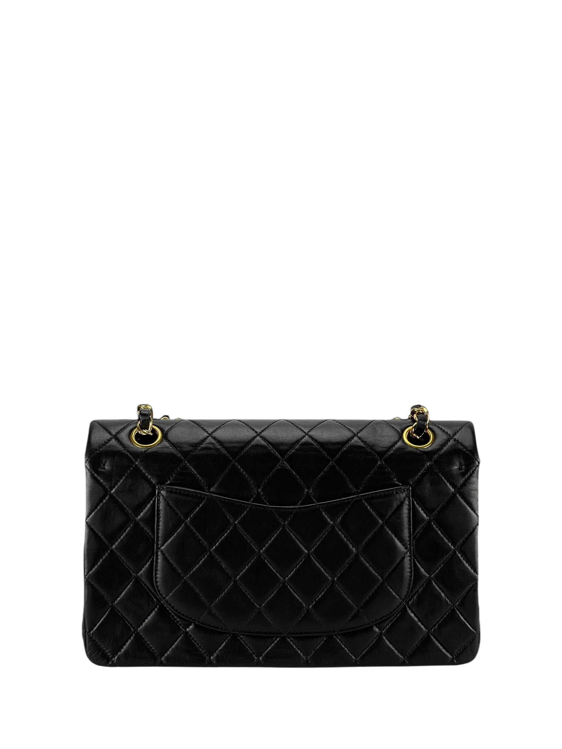 CHANEL - Medium Classic Double Flap Black Lambskin Gold Hardware
