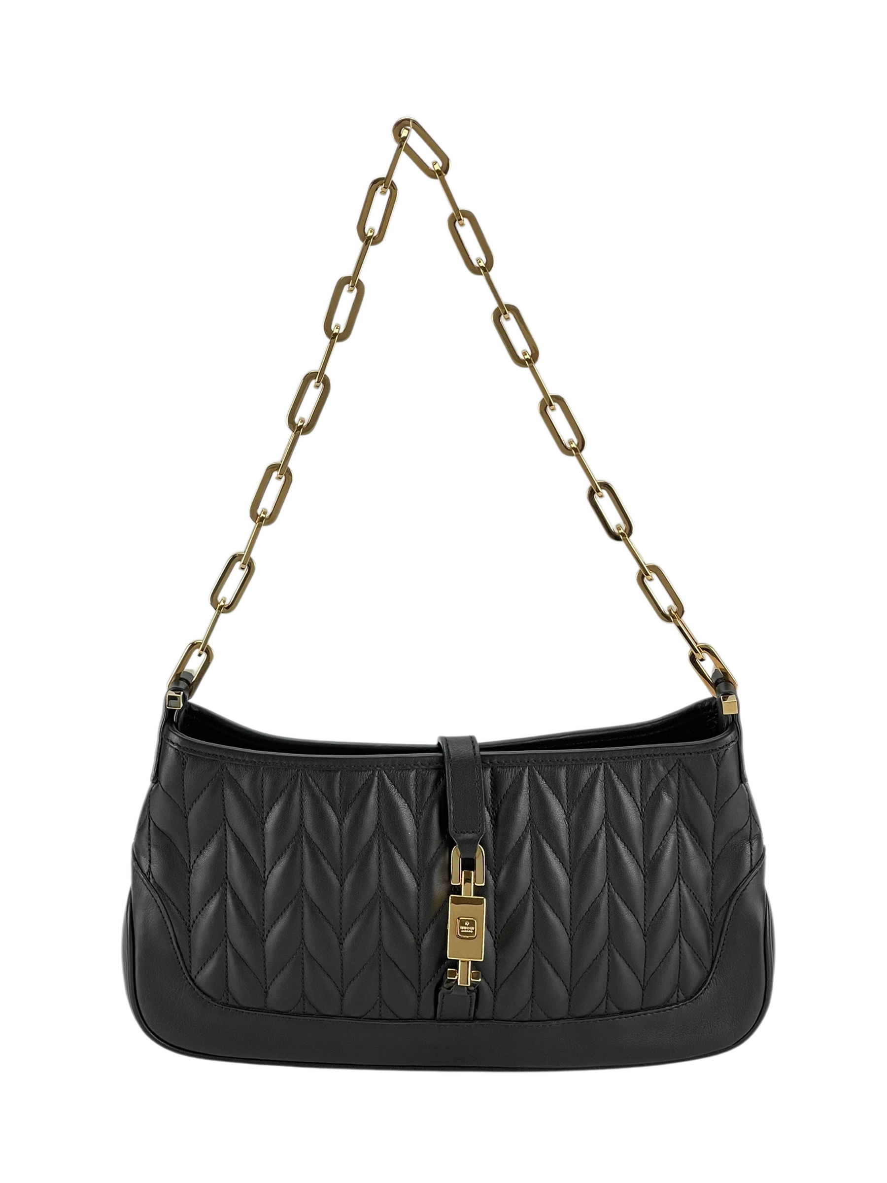 GUCCI - Black Jackie 1961 leather handbag