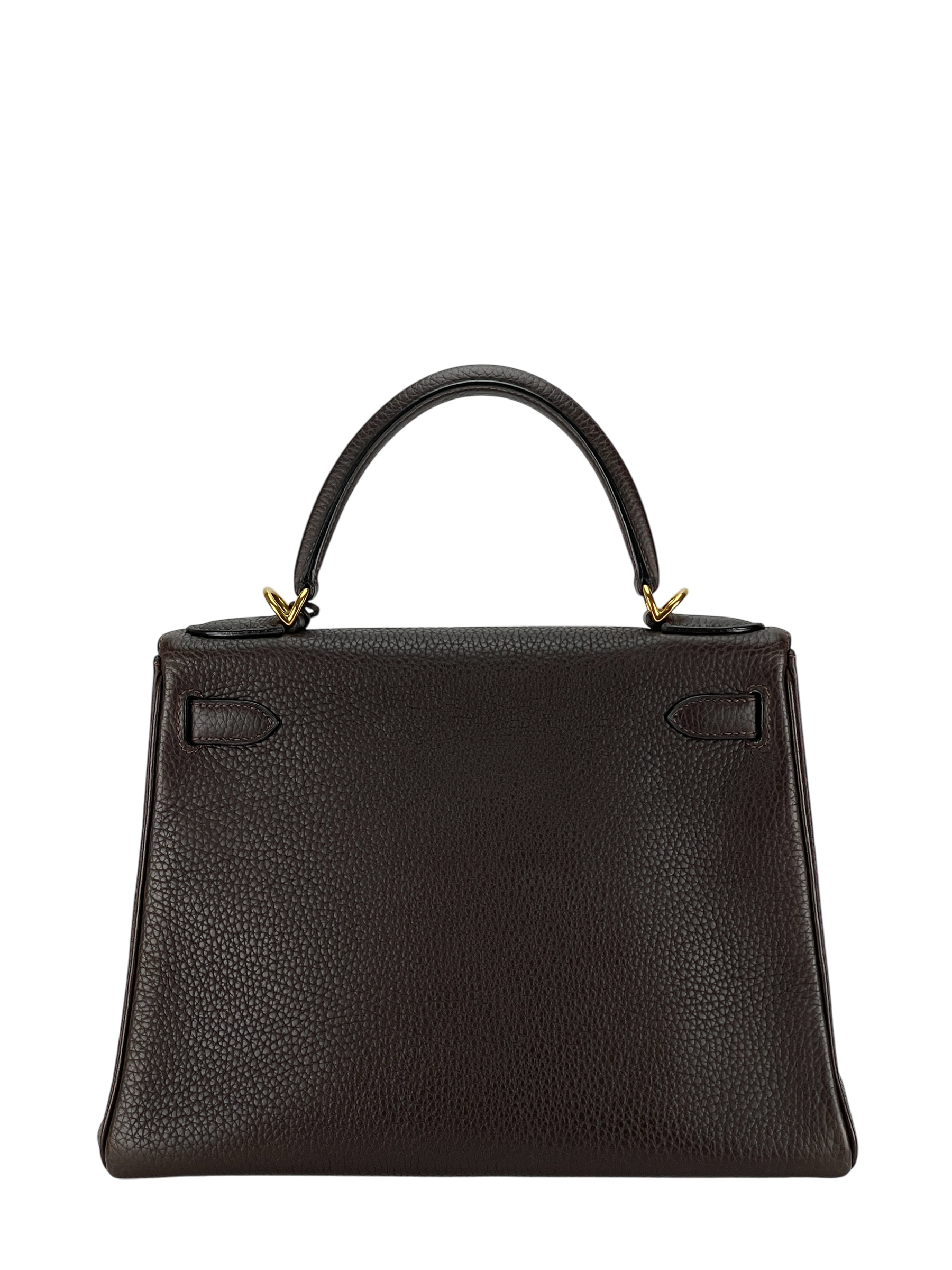 HERMES - Kelly 28 Ebene 46 Togo Gold Hardware