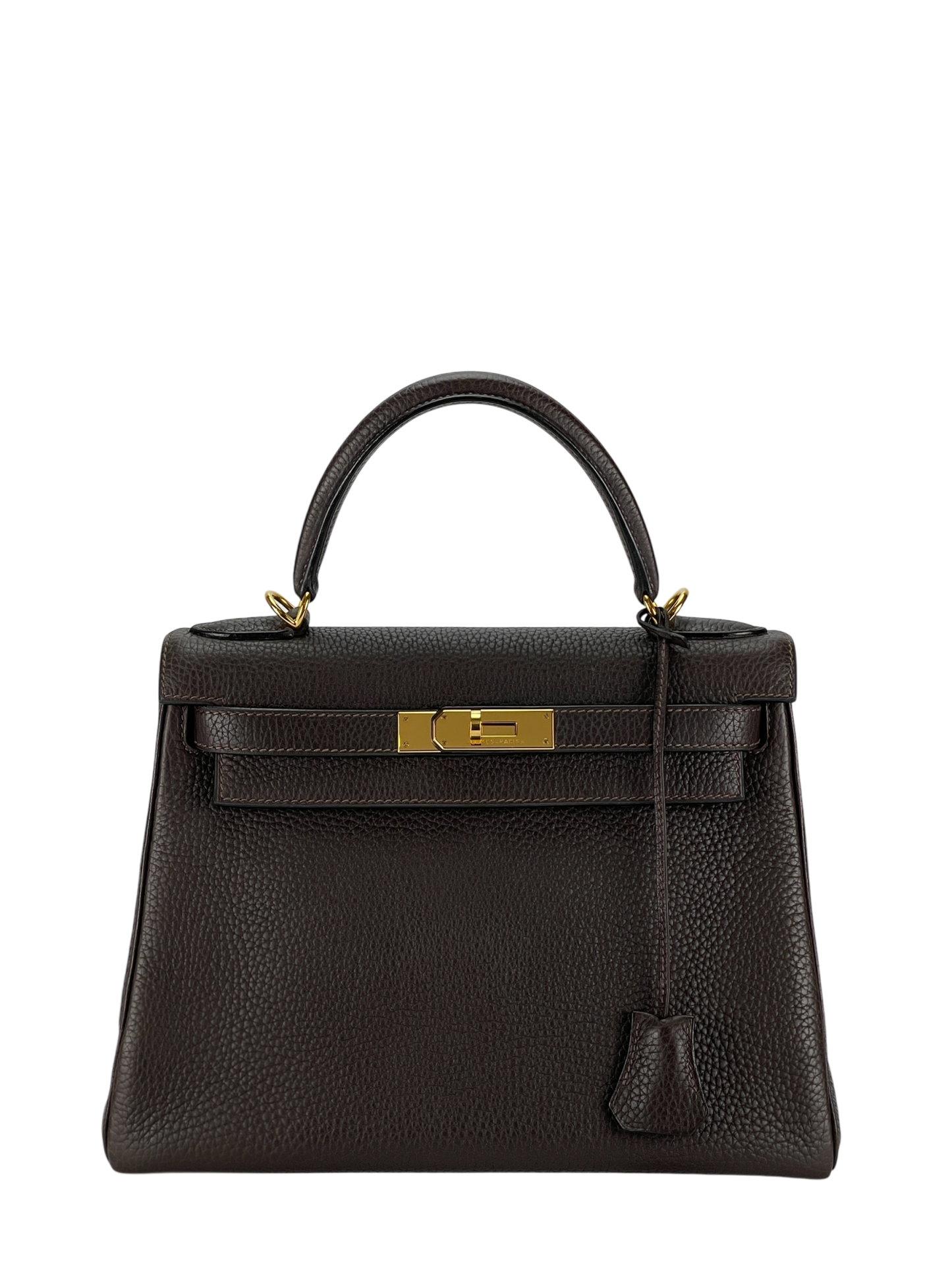 HERMES - Kelly 28 Ebene 46 Togo Gold Hardware
