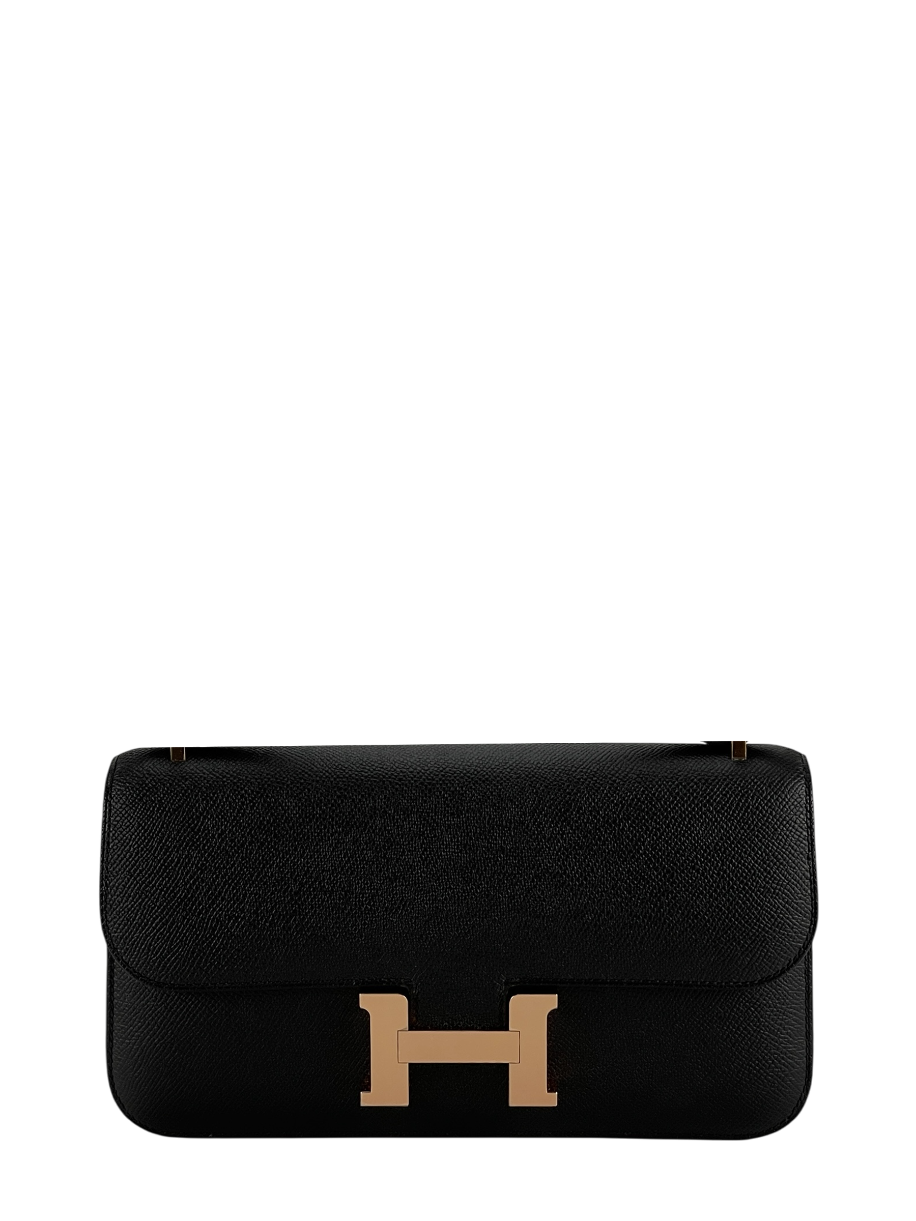 HERMES - Constance Elan 24 Black Epsom Rose Gold Hardware