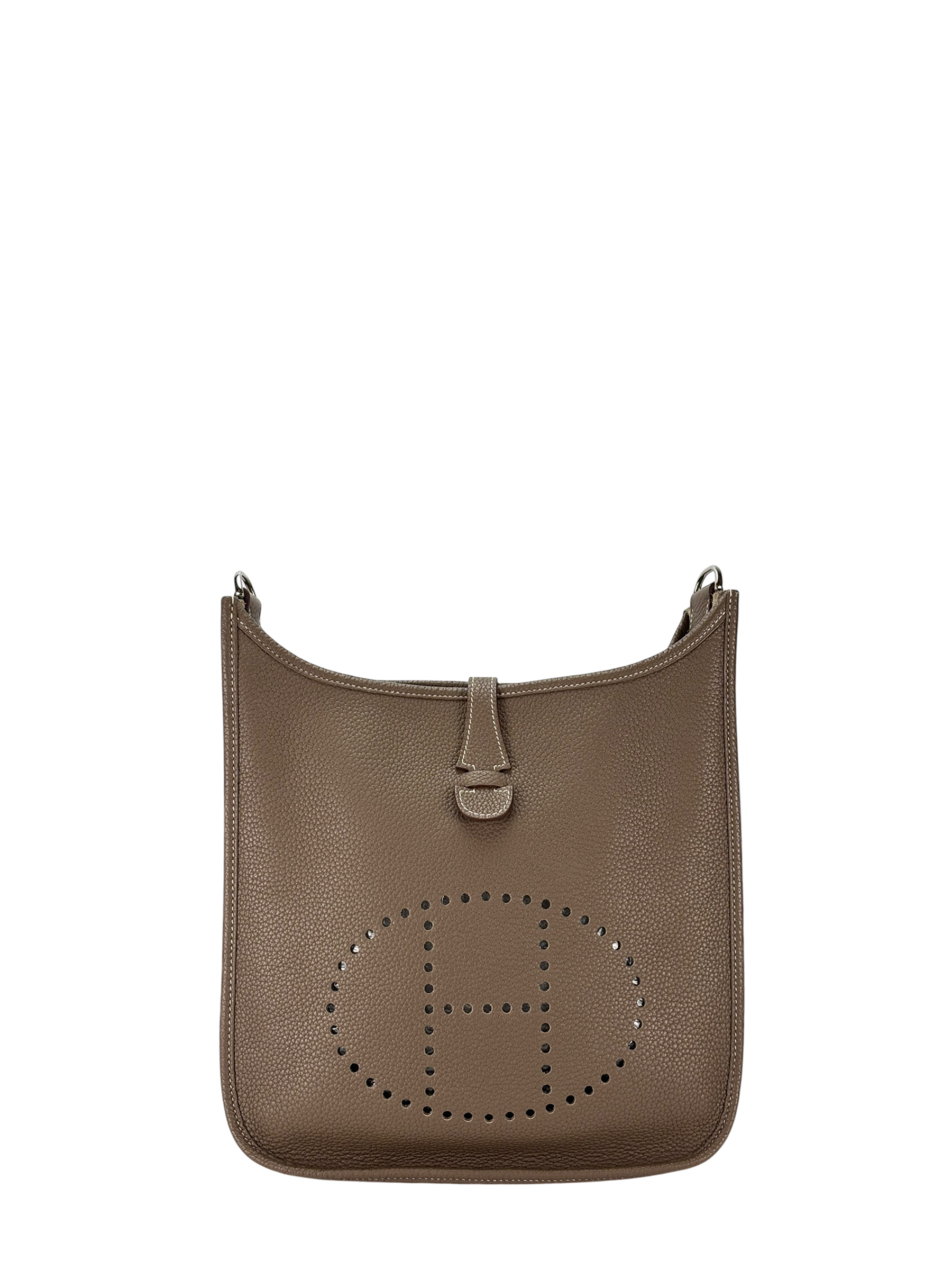 HERMES - Evelyne PM Evelyne 29 Etoupe Clemence Palladium Hardware