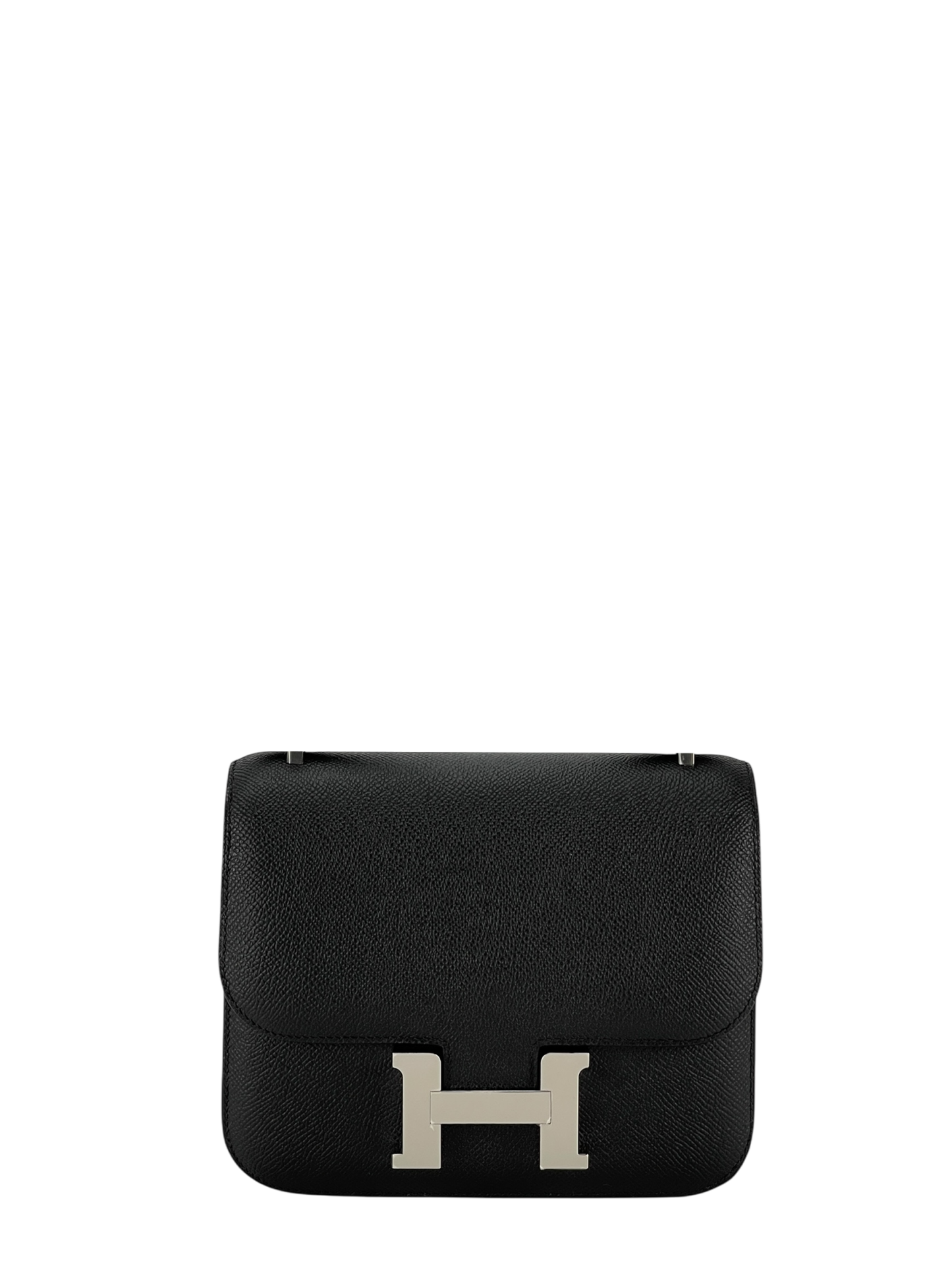 HERMES - Constance Mini 19 Noir89 Epsom Palladium Hardware