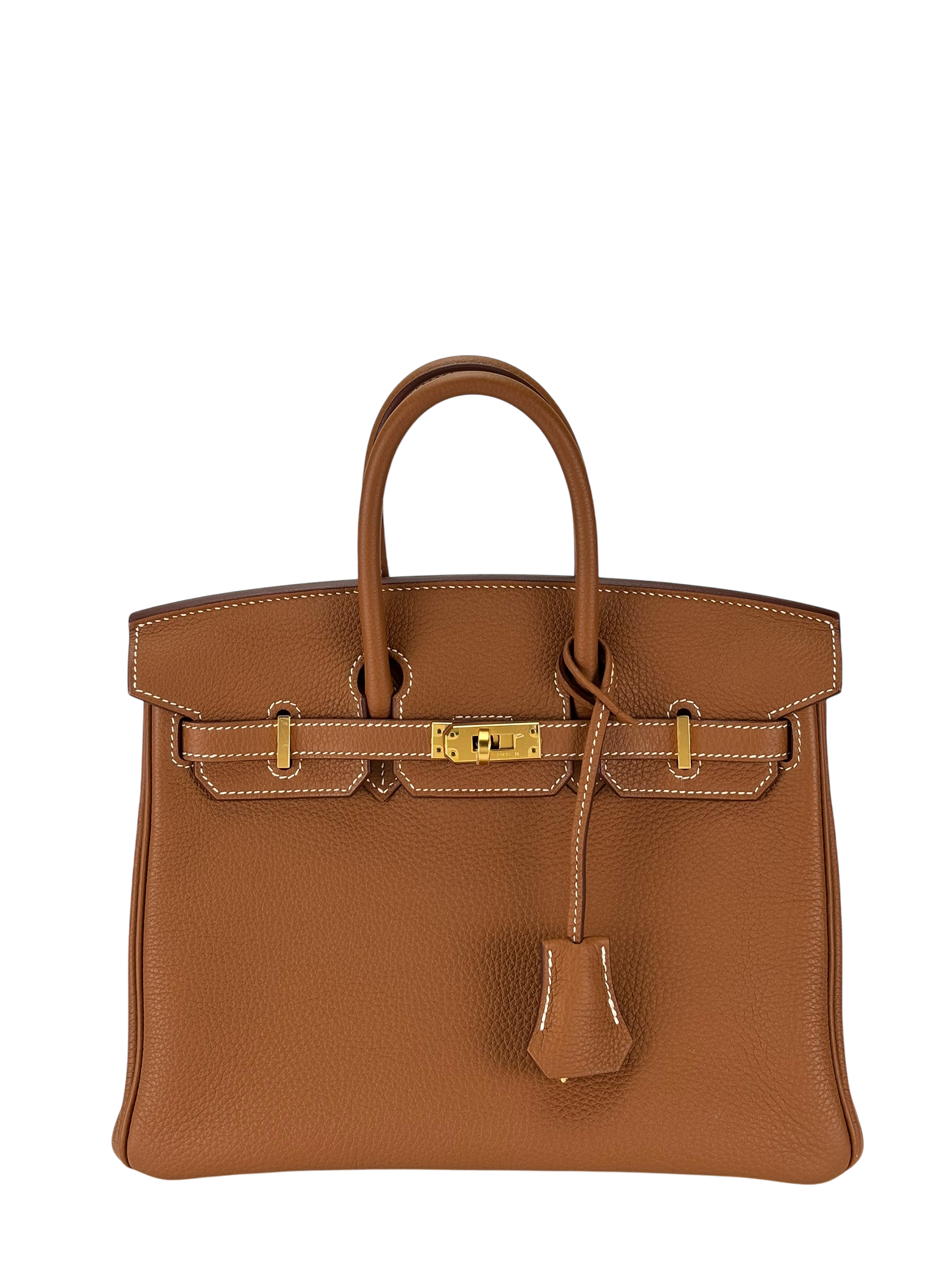 HERMES - Birkin 25 Togo Gold Palladium Hardware 