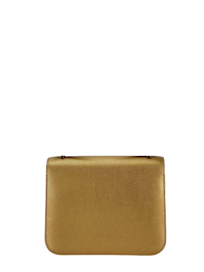 HERMES - Constance Mini 19 Dore Chevre Permabrass Gold Hardware